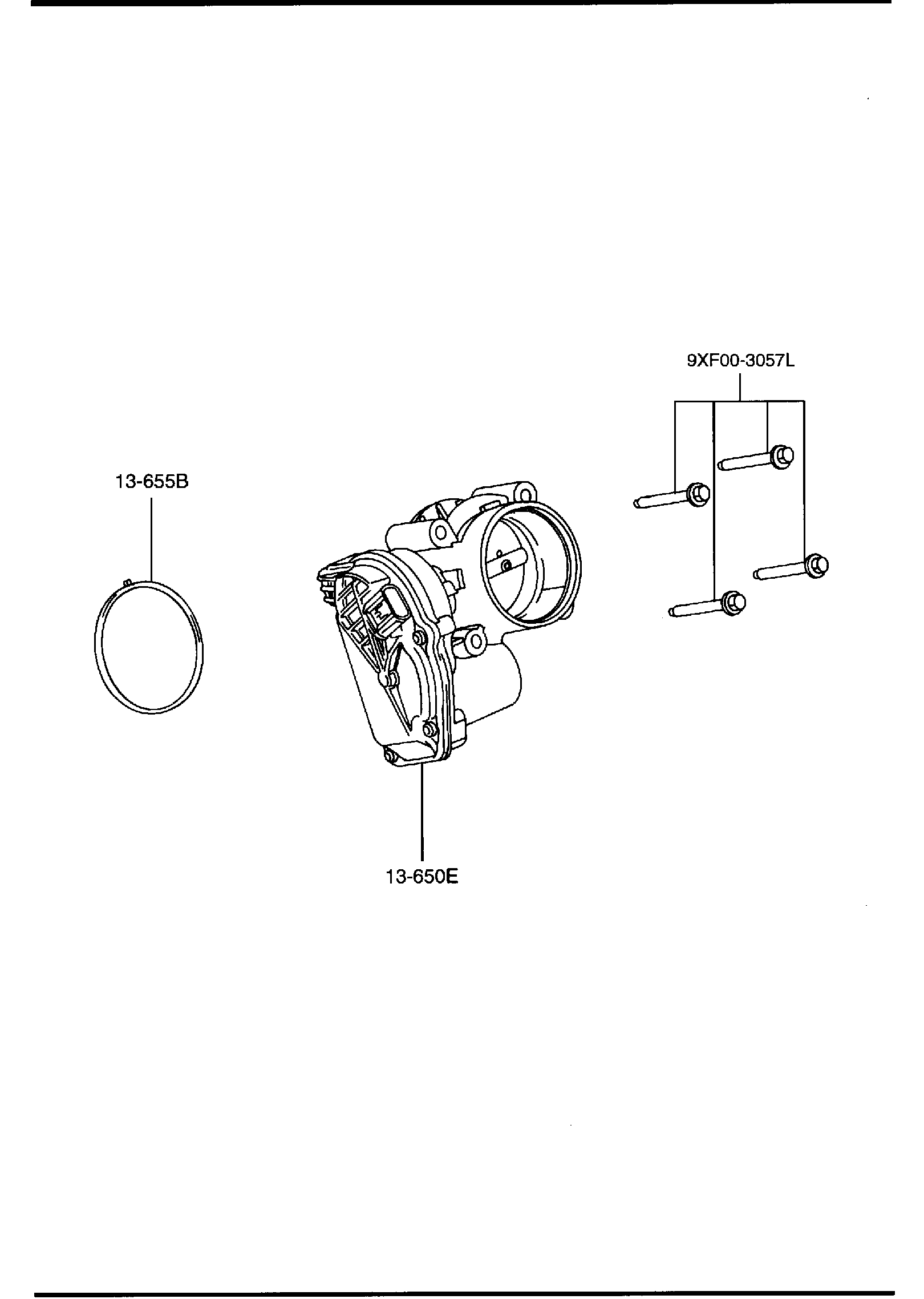 Full size assembly image of THROTTLE BODY (2500CC) (1/1)
