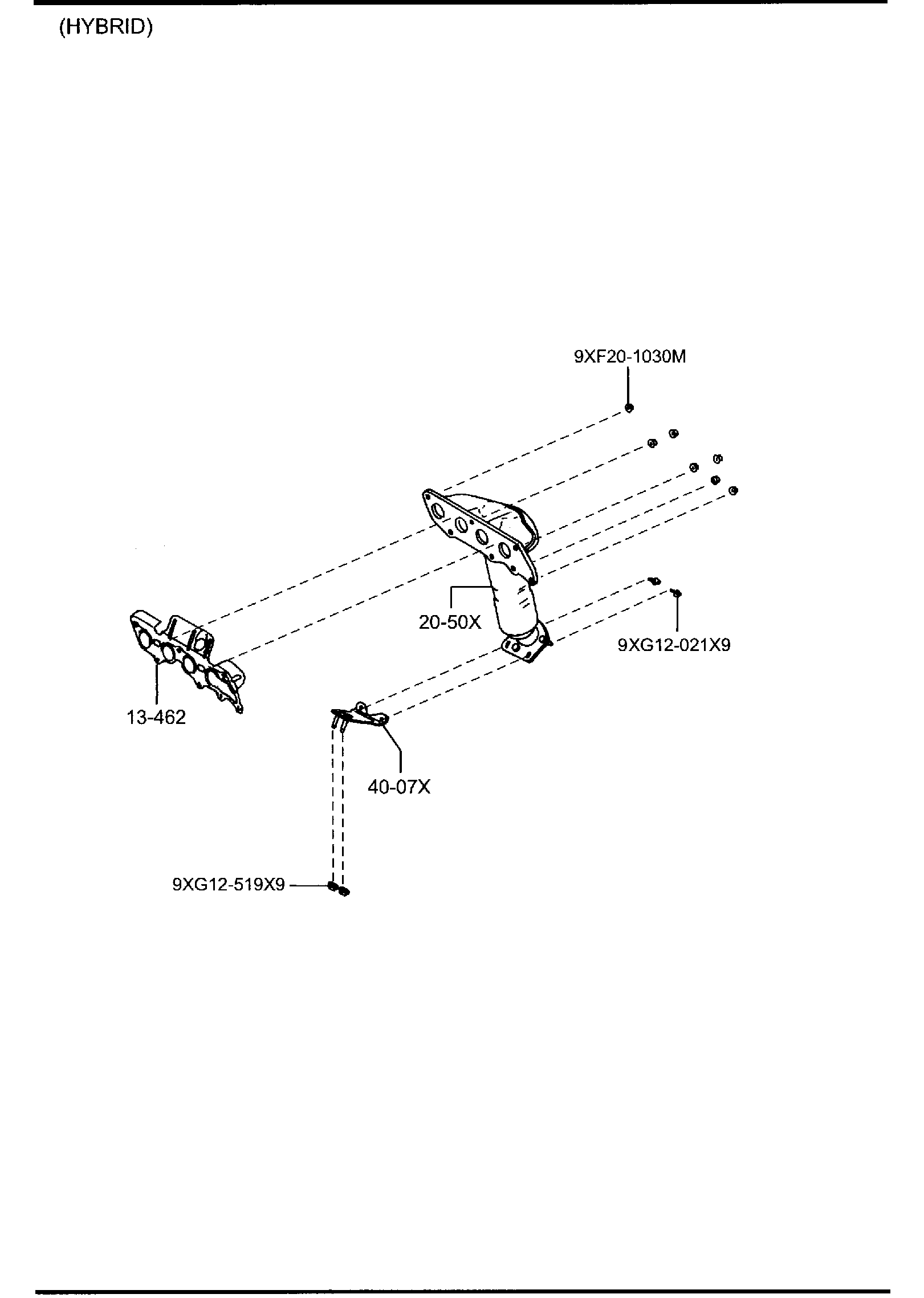 Diagram EXHAUST MANIFOLD (2300CC) for your 2015 Mazda CX-5   