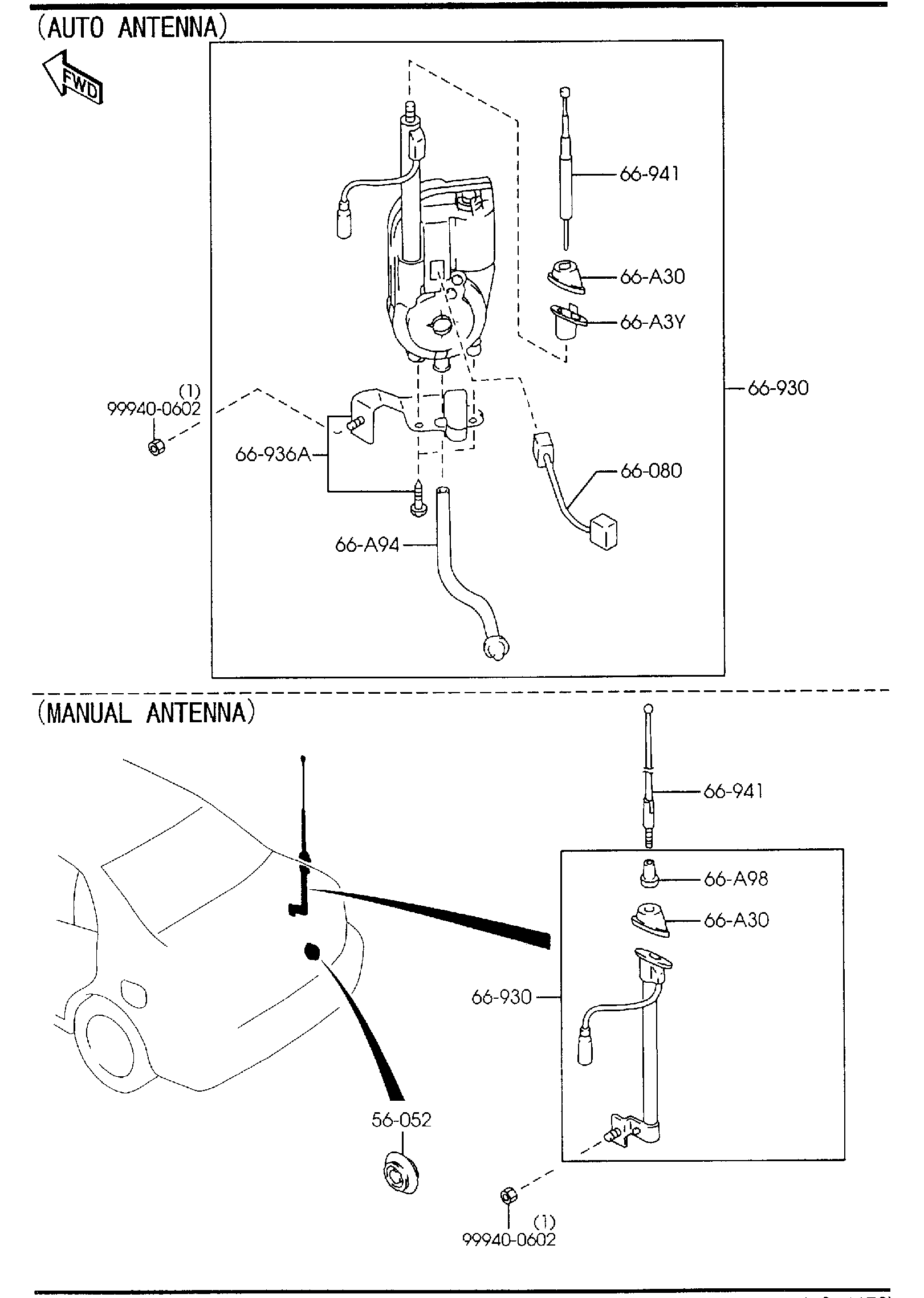 Diagram AUDIO SYSTEMS (ANTENNA & SPEAKER) for your 2021 Mazda CX-3   