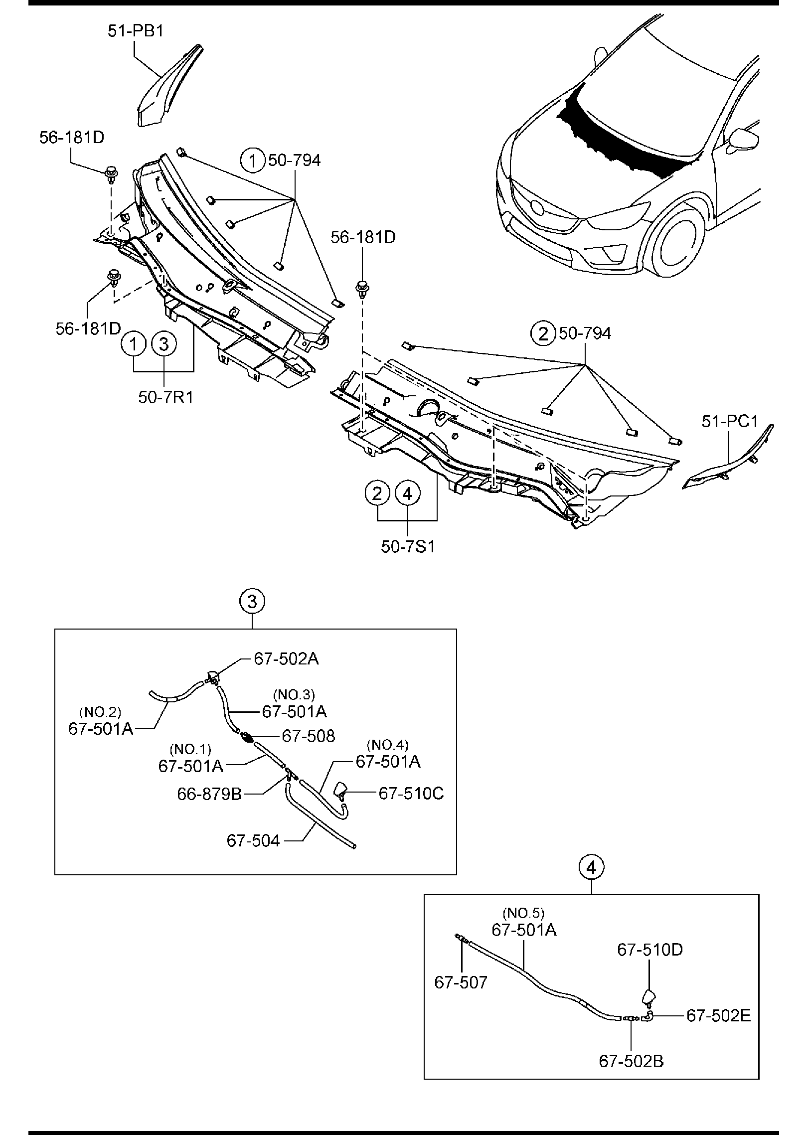 Diagram EXTRACTOR CHAMBER for your Mazda