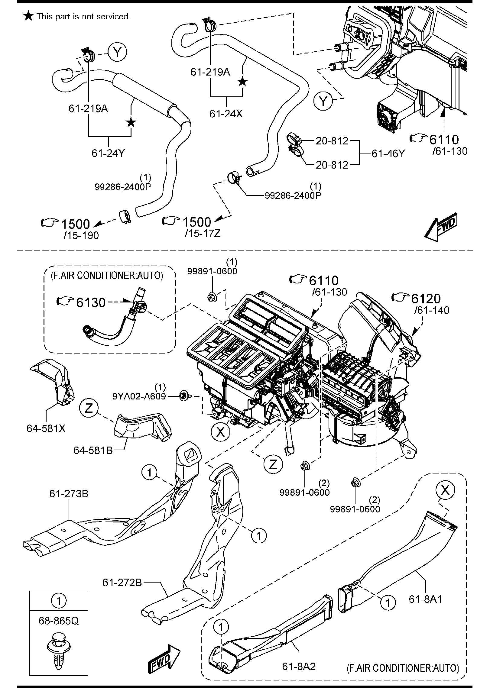 Diagram FRONT HEATER (GASOLINE) for your 2008 Mazda Mazda5   
