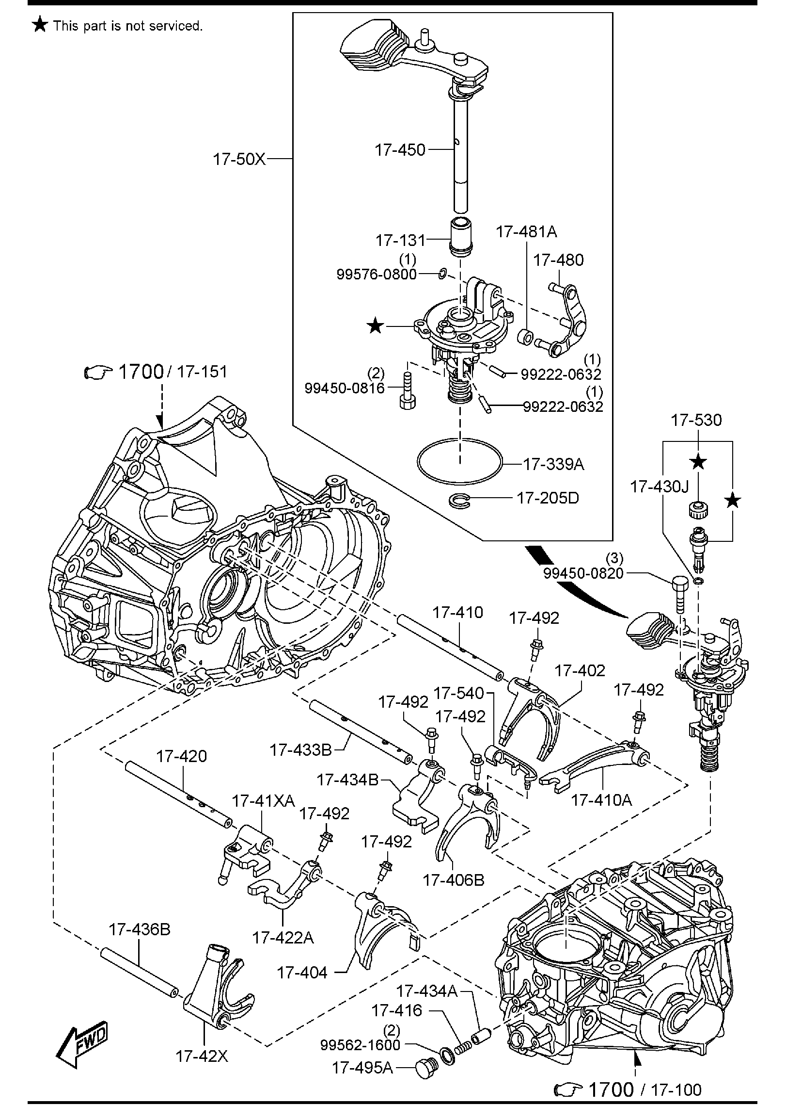 Diagram MANUAL TRANSMISSION CHANGE CONTROL SYSTEM for your 2008 Mazda CX-9   