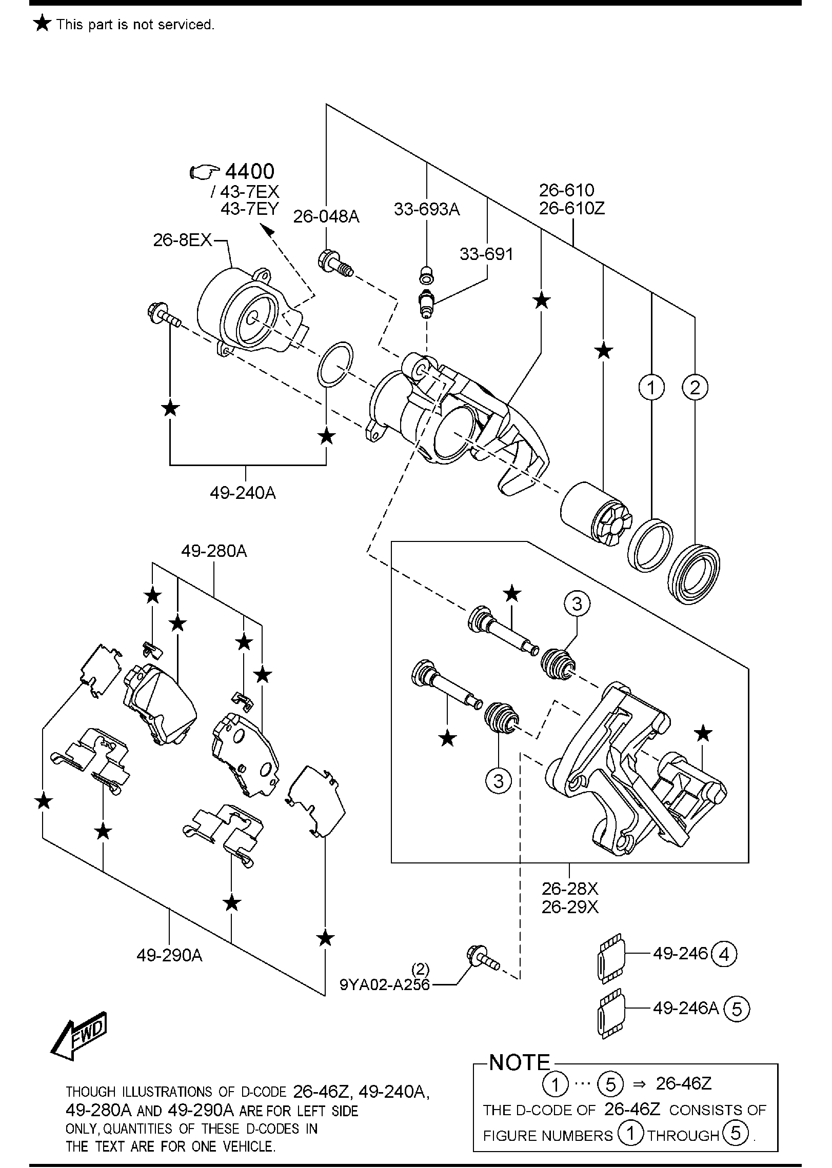 Diagram REAR BRAKE MECHANISMS for your Mazda CX-5  