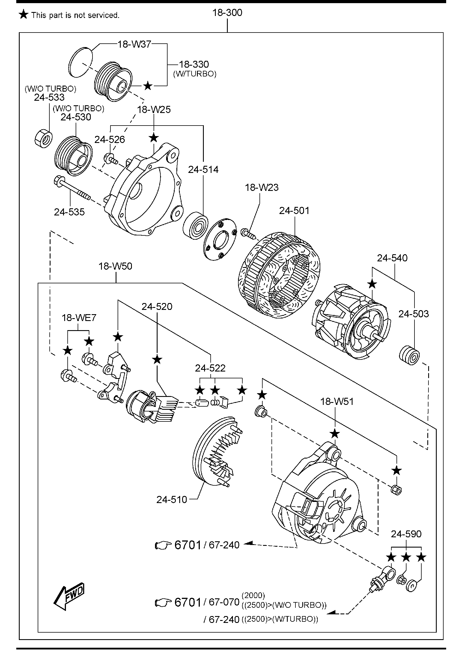 Diagram ALTERNATOR for your 2016 Mazda Mazda3 2.0L MT 2WD SEDAN I (VIN Begins: JM1) 