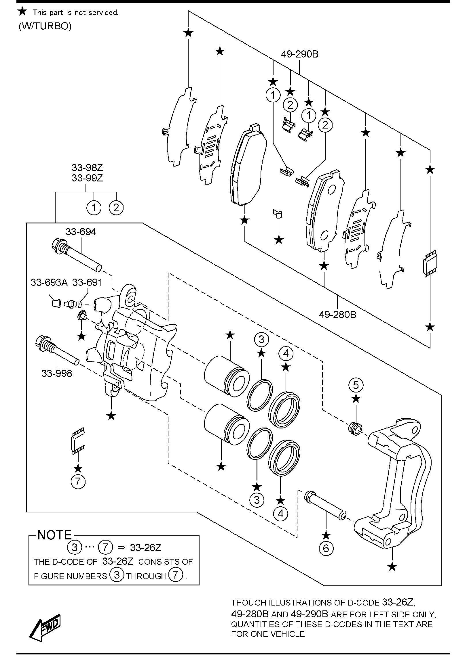 Diagram FRONT BRAKE MECHANISMS for your Mazda CX-5  