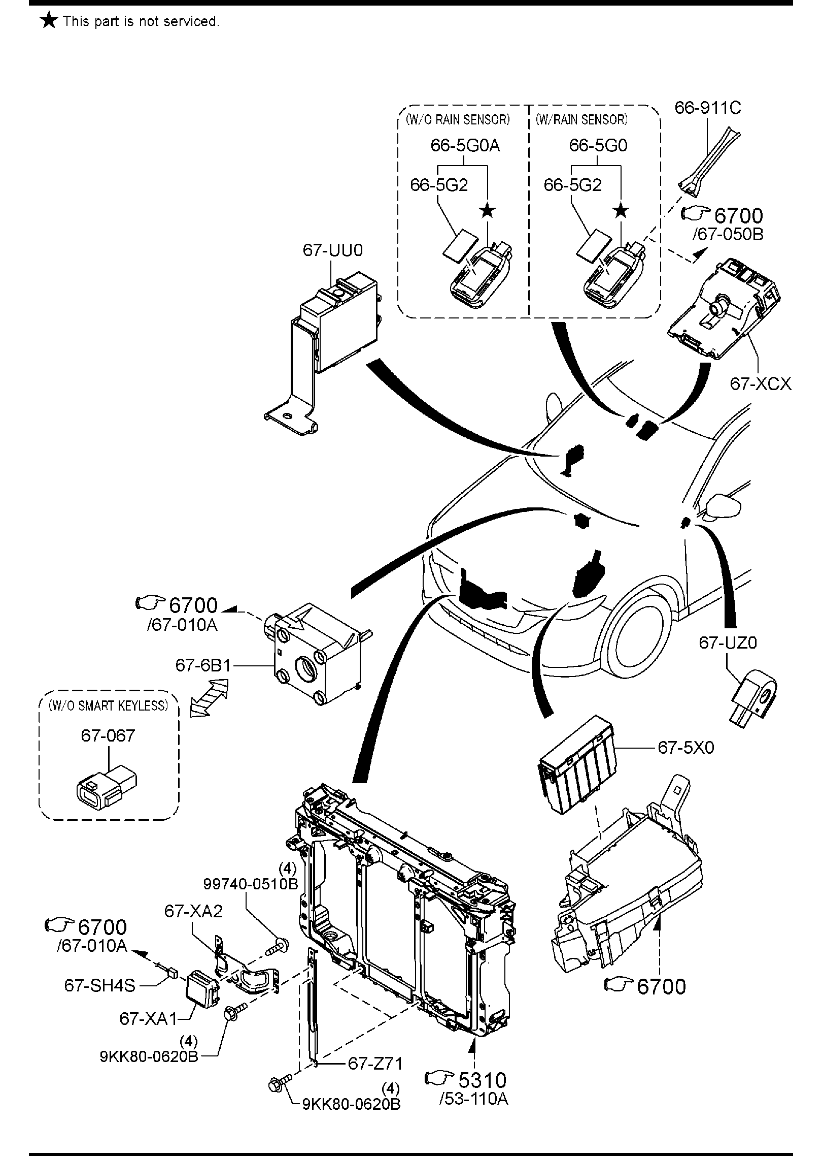 Diagram BODY RELAYS & UNIT for your 2019 Mazda CX-9 2.5L AT 4WD GRAND TOUR 