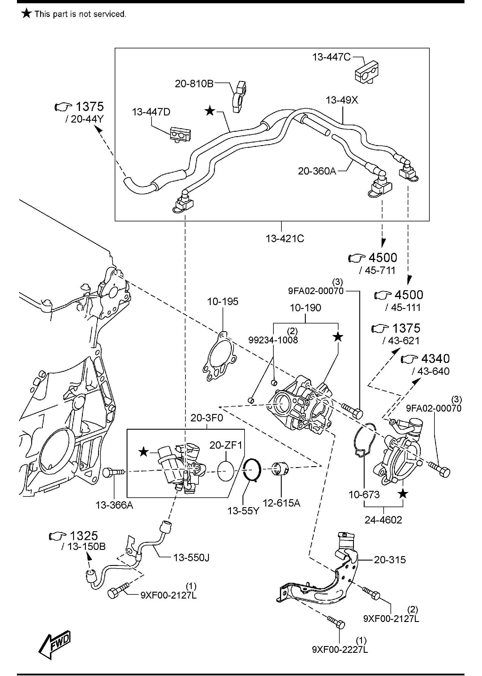 Diagram FUEL SYSTEM (W/TURBO) for your Mazda CX-5  