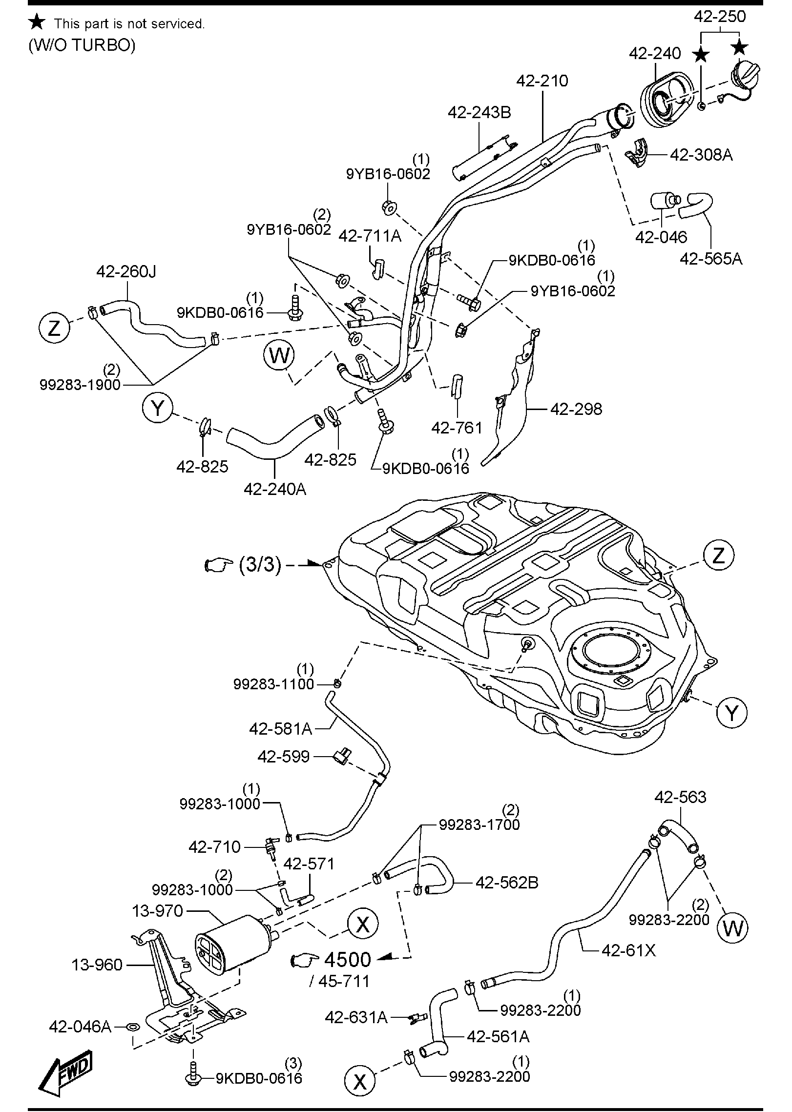 Diagram FUEL TANK (2WD) for your 2018 Mazda CX-5   