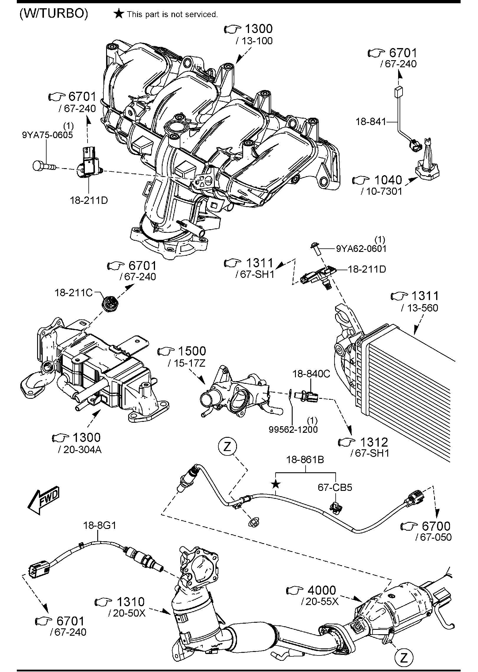 Diagram ENGINE SWITCHES & RELAYS (GASOLINE) for your 2011 Mazda MX-5 Miata 2.0L MT W/RETRACTABLE HARD TOP P TOURING 