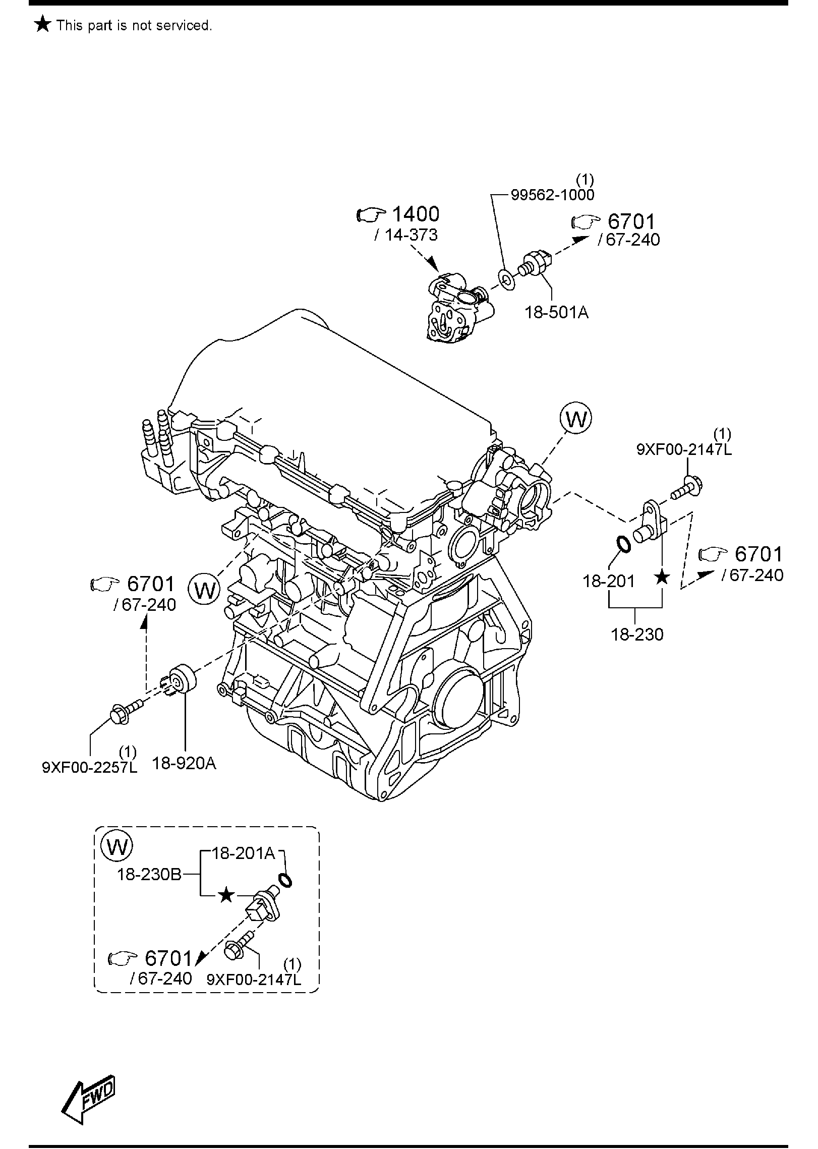 Diagram ENGINE SWITCHES & RELAYS (W/TURBO) for your 2013 Mazda