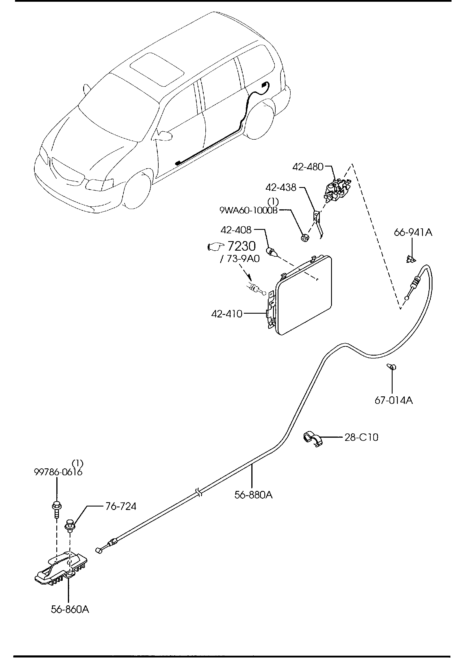 Full size assembly image of FUEL LID OPENER (1/1)