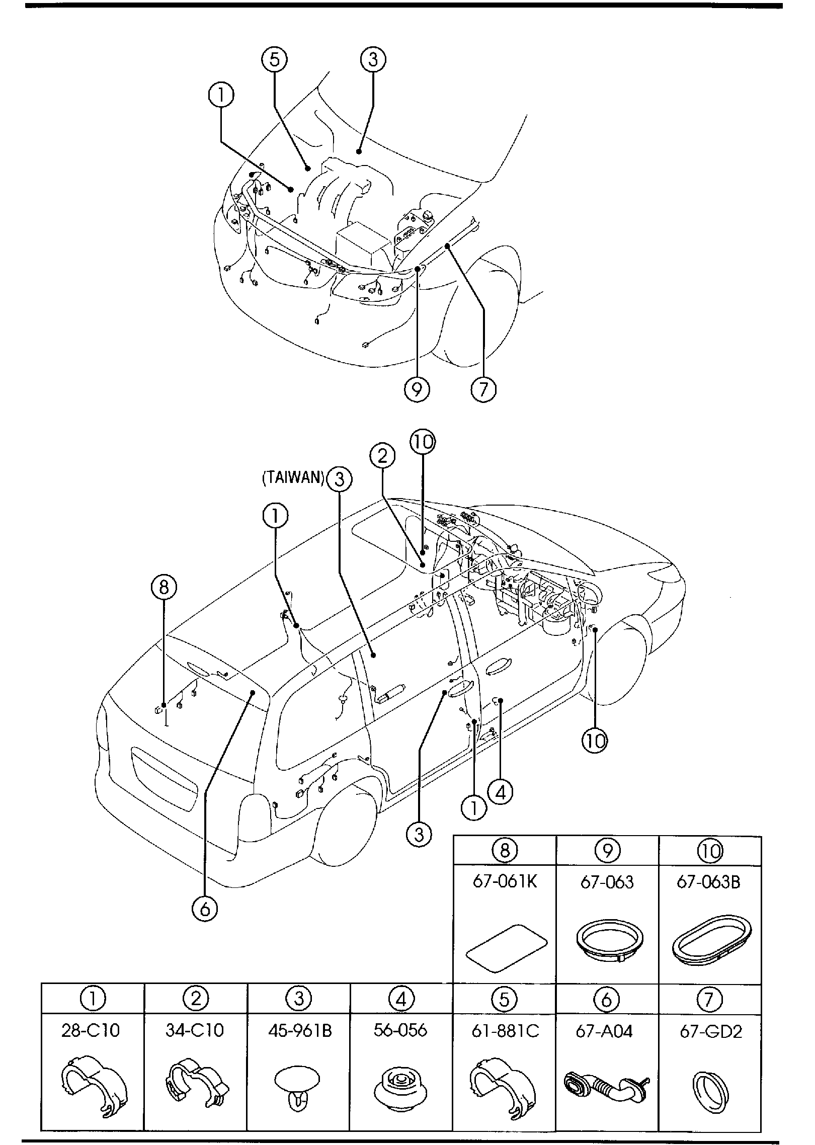 Diagram WIRING HARNESS CLAMPS for your 2015 Mazda Mazda3   