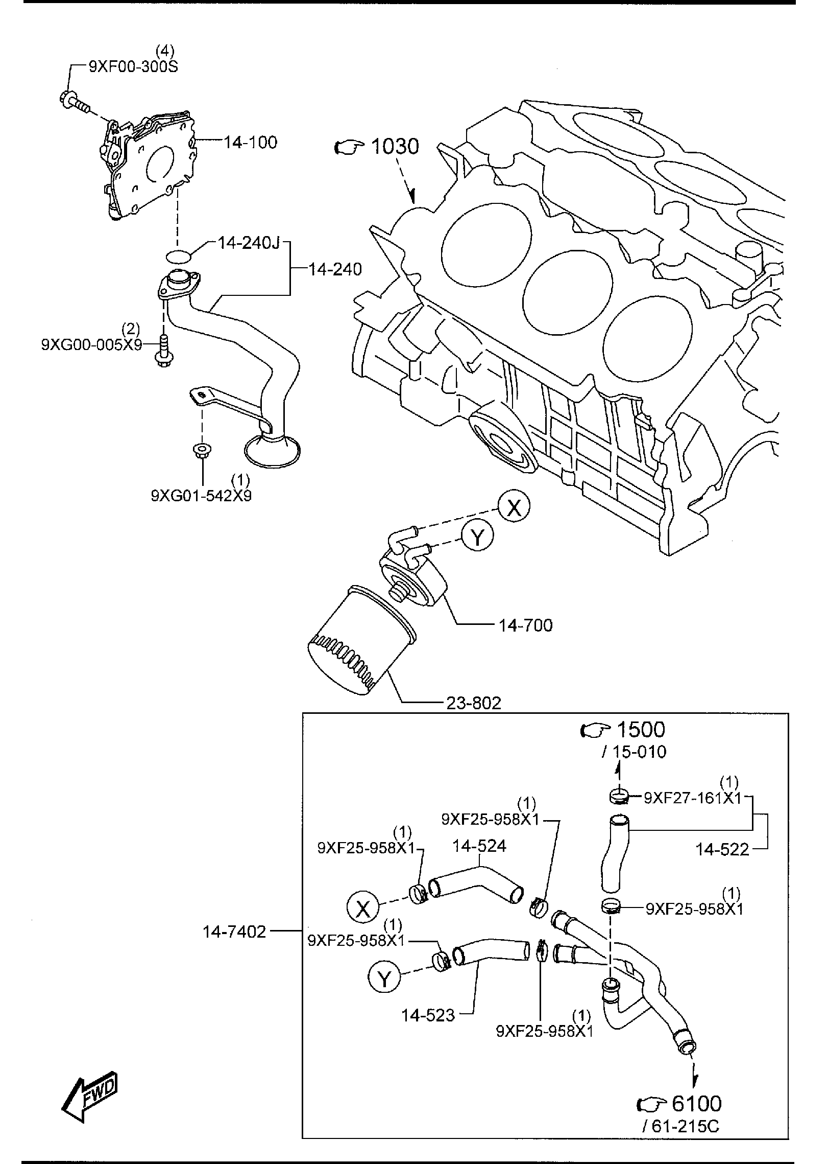 Diagram OIL PUMP & FILTER for your 2019 Mazda CX-5   