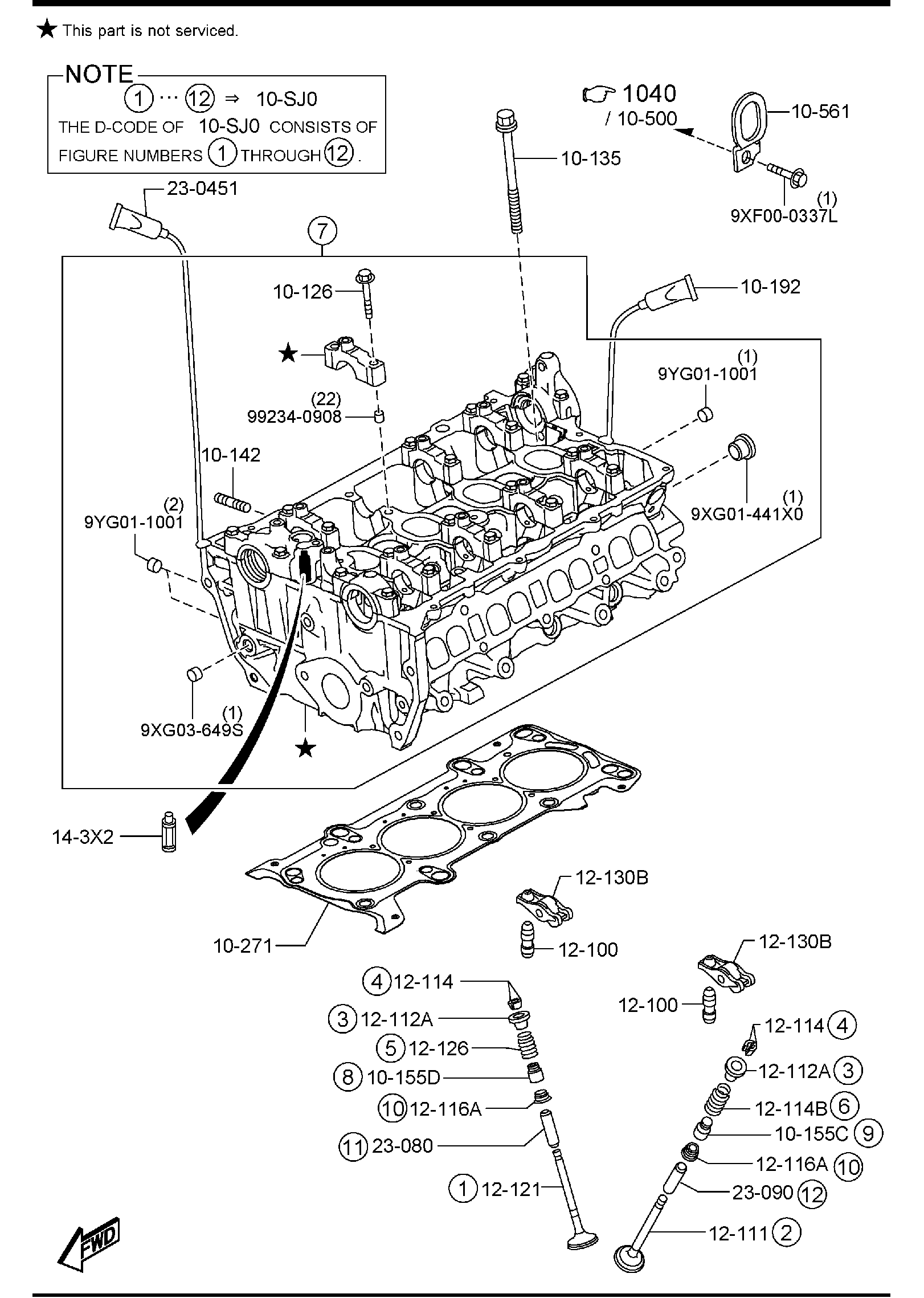 Diagram CYLINDER HEAD & COVER for your 2013 Mazda MX-5 Miata  Sport 