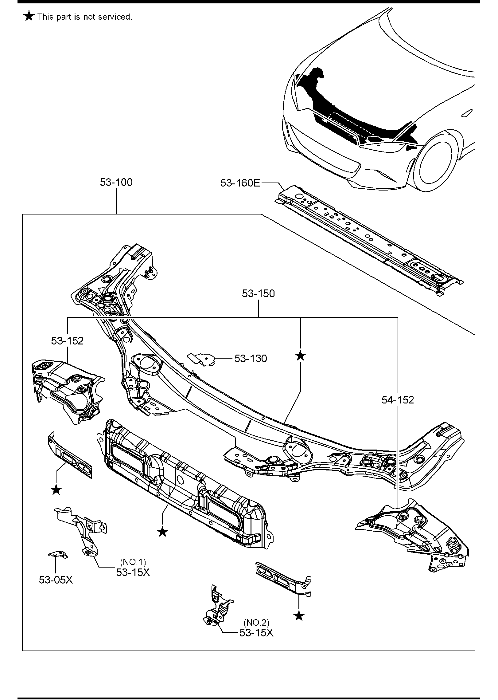 Diagram FRONT PANELS for your 2012 Mazda CX-7   