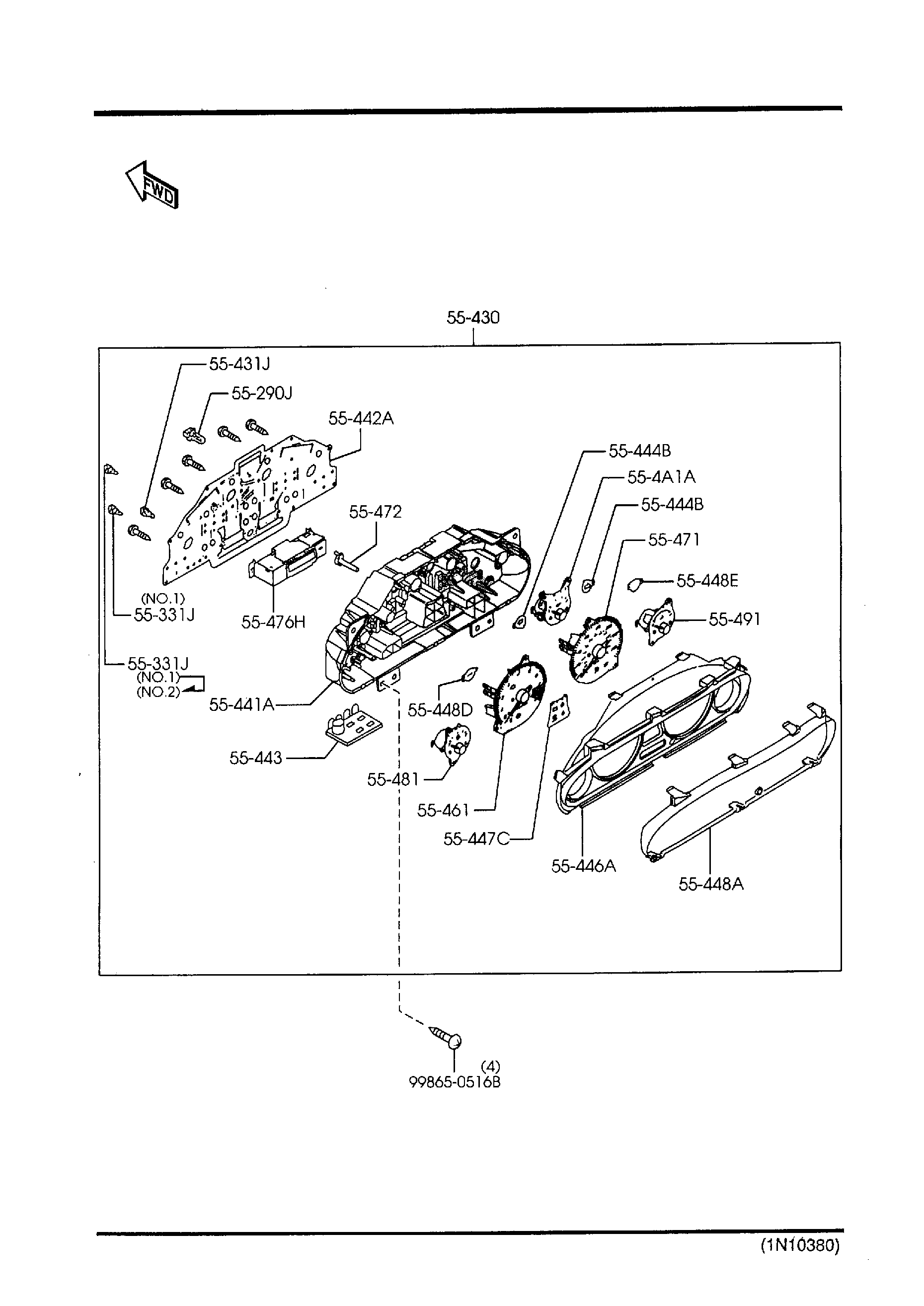 Full size assembly image of METER COMPONENTS (1/1)