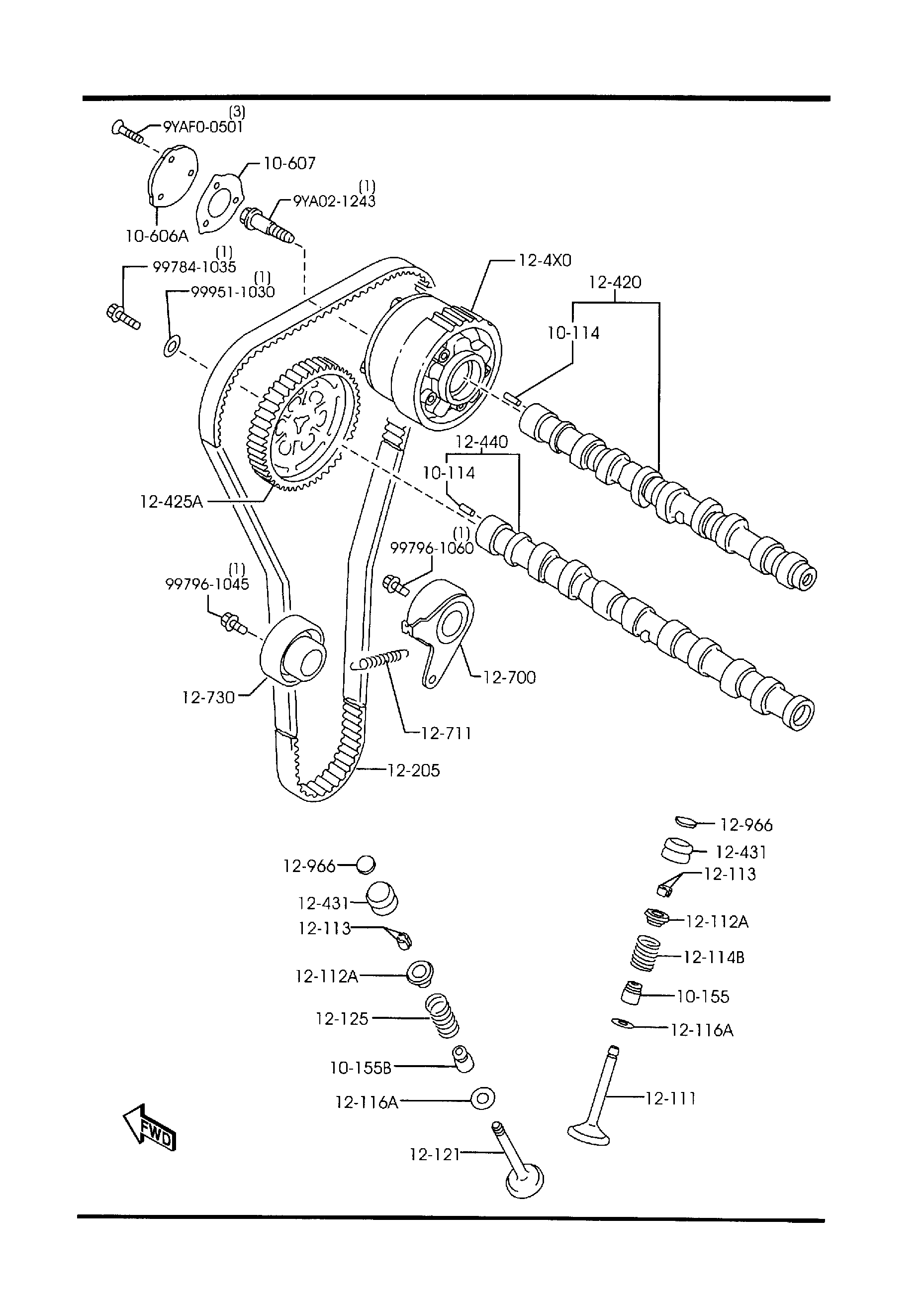 Diagram VALVE SYSTEM for your 2015 Mazda Mazda5  Touring 