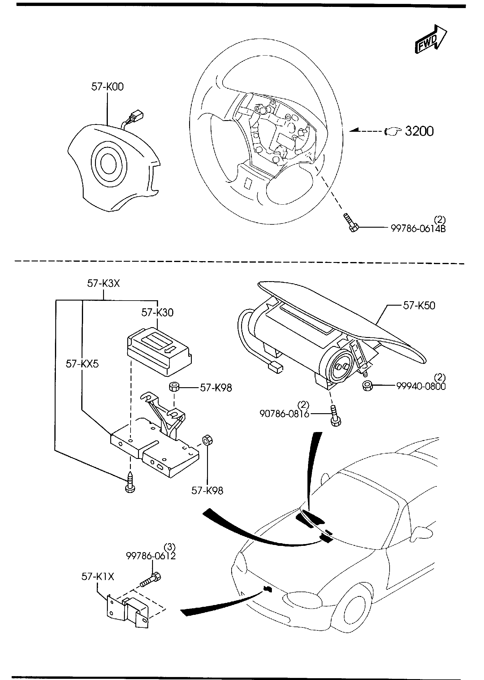 Diagram AIR BAG for your 2019 Mazda CX-5   