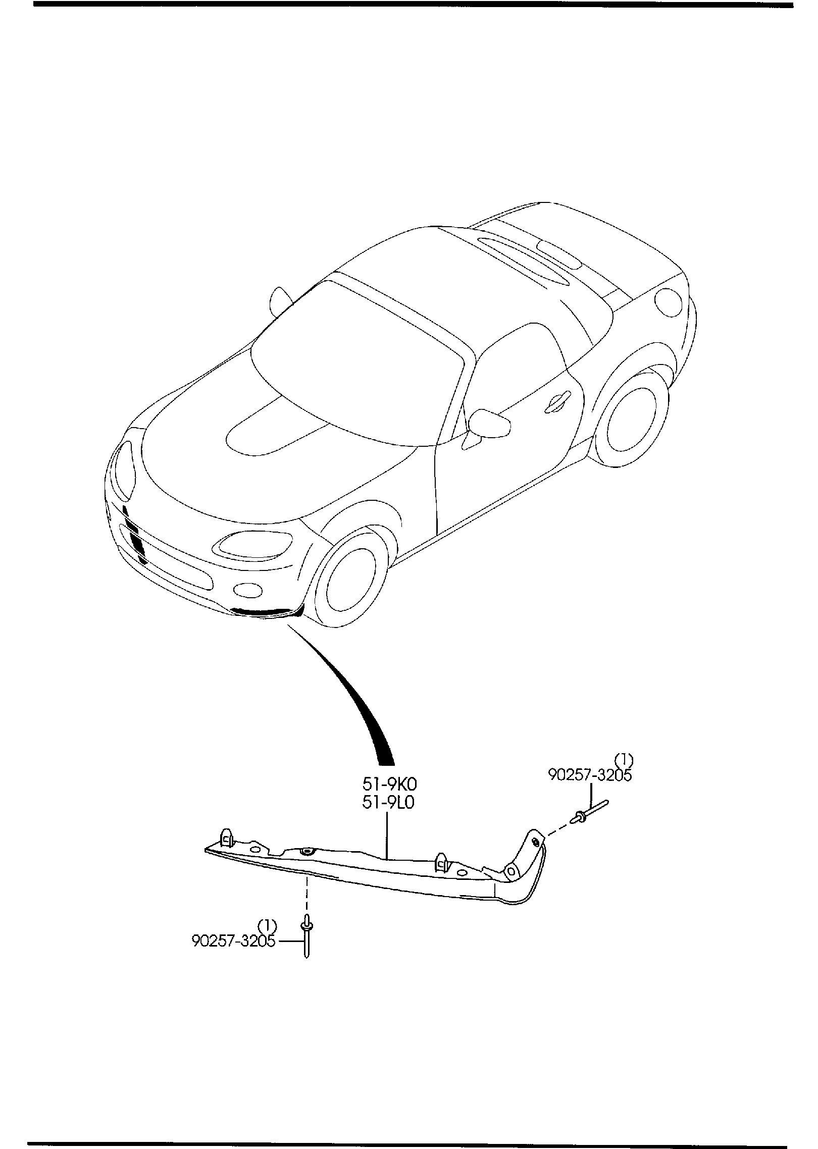 Diagram SPOILERS & RELATED PARTS for your 2010 Mazda Mazda5 2.3L MT SPORT WAGON 