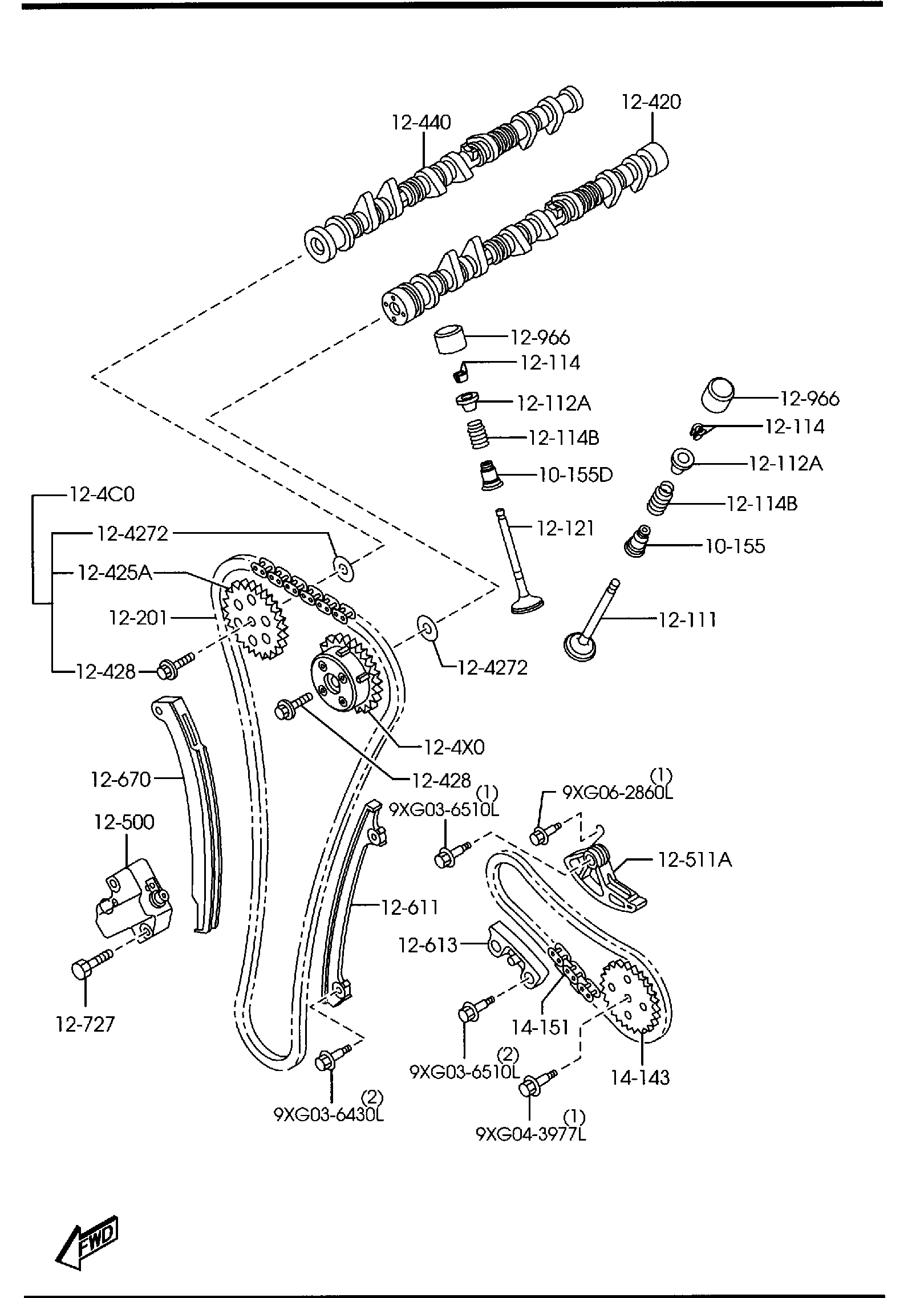 Diagram VALVE SYSTEM for your 2011 Mazda Mazda6   