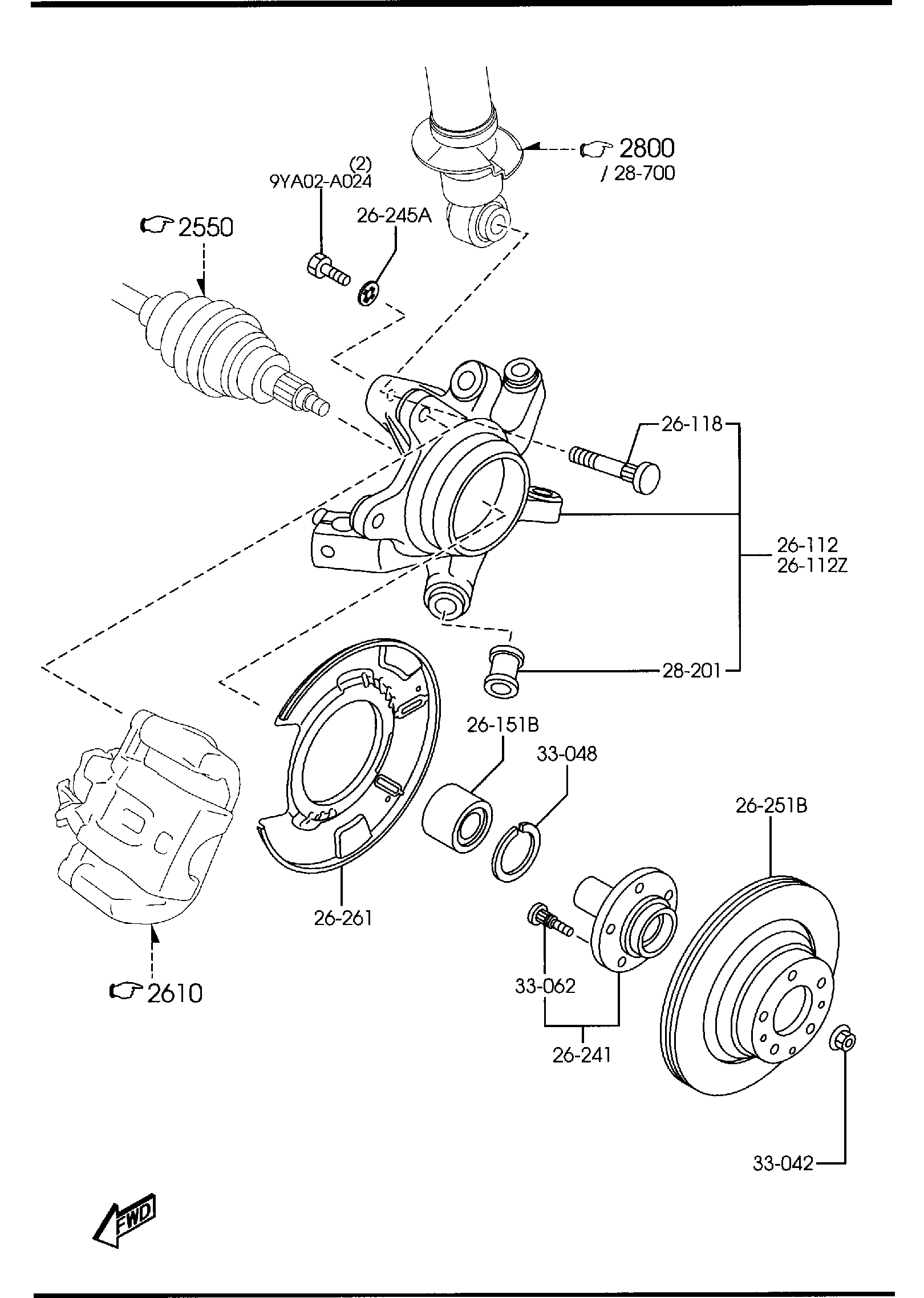 Diagram REAR AXLE for your 2007 Mazda Mazda5   