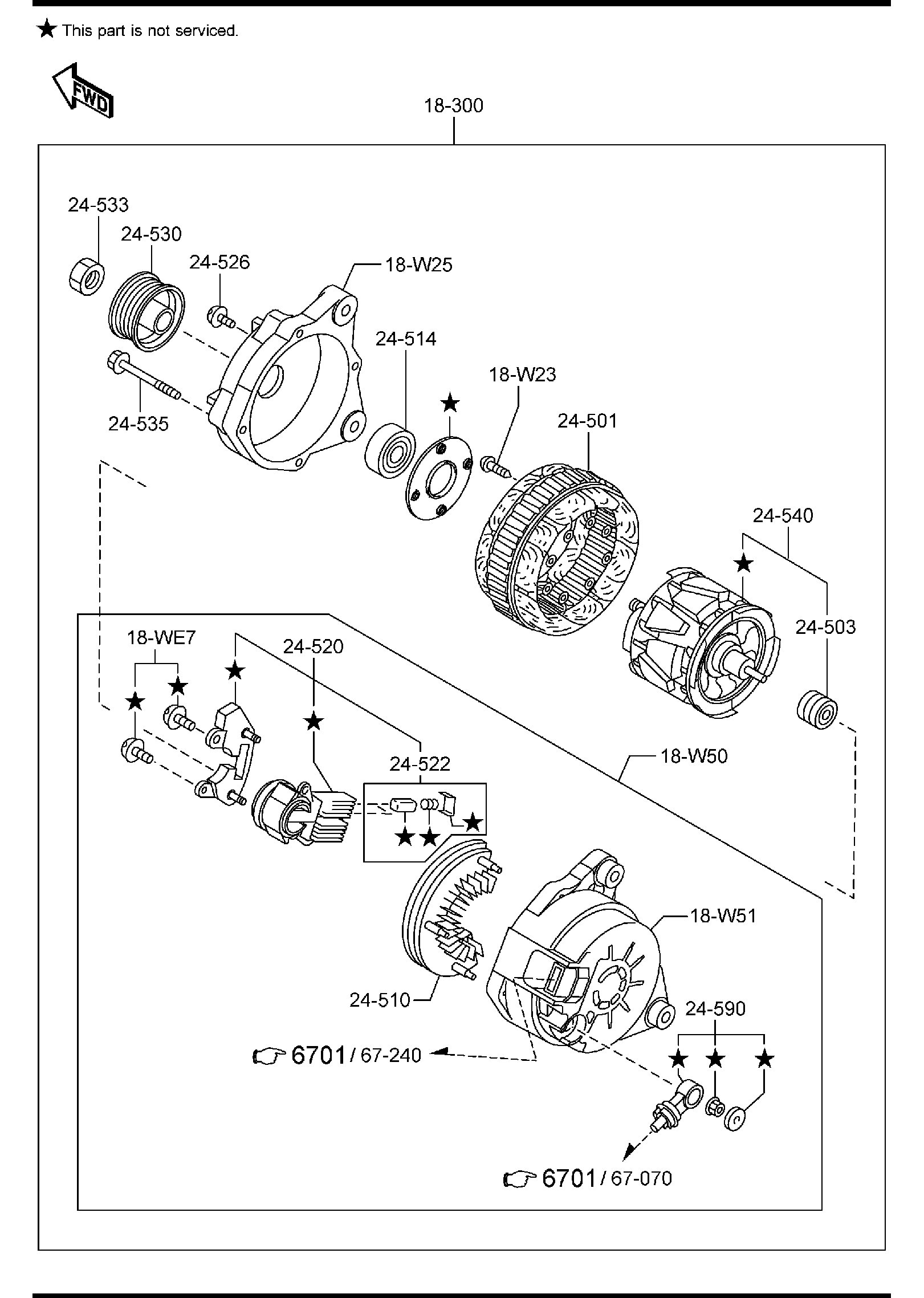 Diagram ALTERNATOR for your 2016 Mazda Mazda3 2.0L MT 2WD SEDAN I (VIN Begins: JM1) 