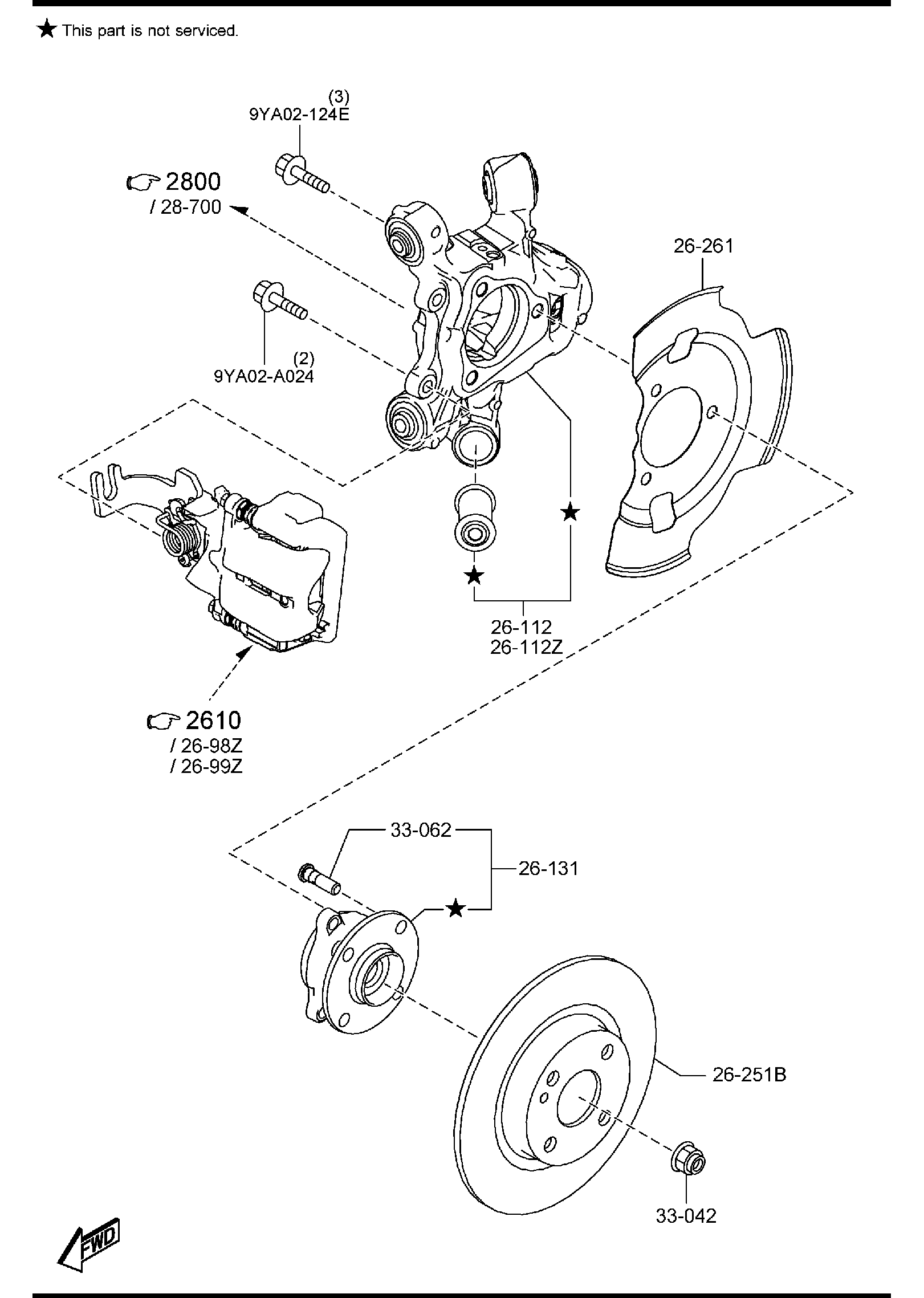 Diagram REAR AXLE for your 2012 Mazda Mazda3  HATCHBACK SIGNATURE 