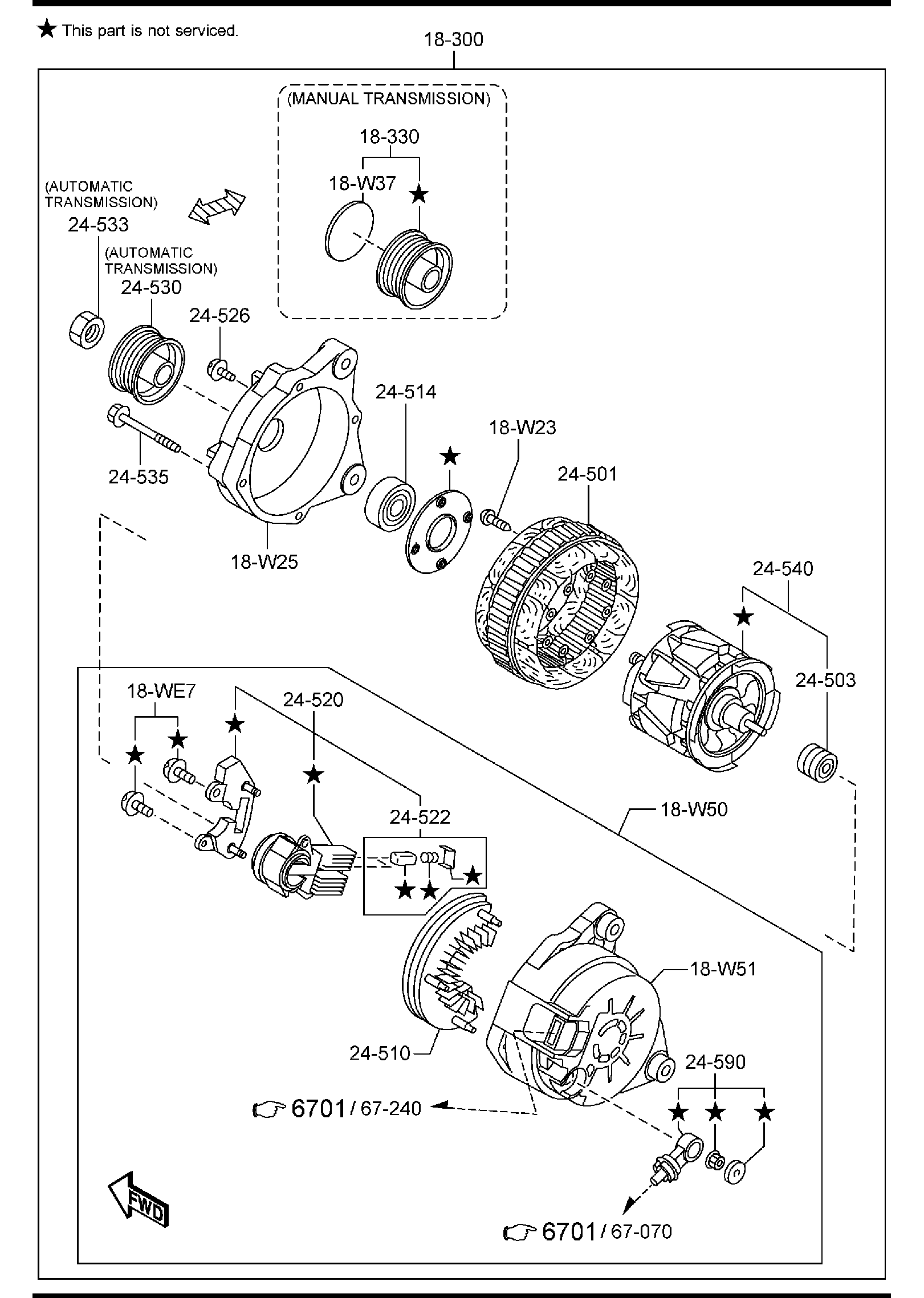 Diagram ALTERNATOR for your 2016 Mazda Mazda3  HATCHBACK SIGNATURE 