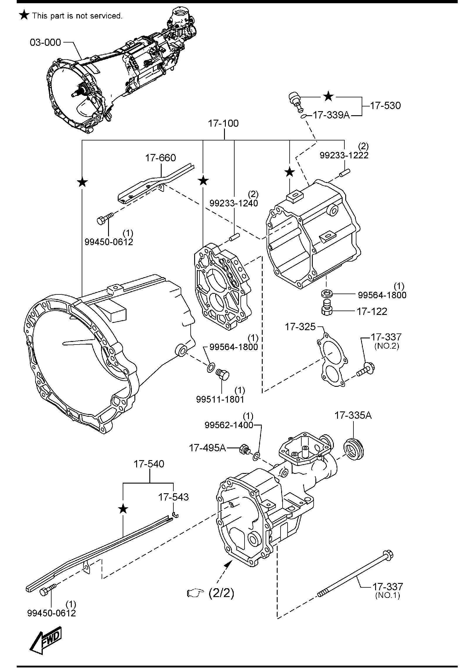 Diagram MANUAL TRANSMISSION CASE for your 2019 Mazda Mazda6   