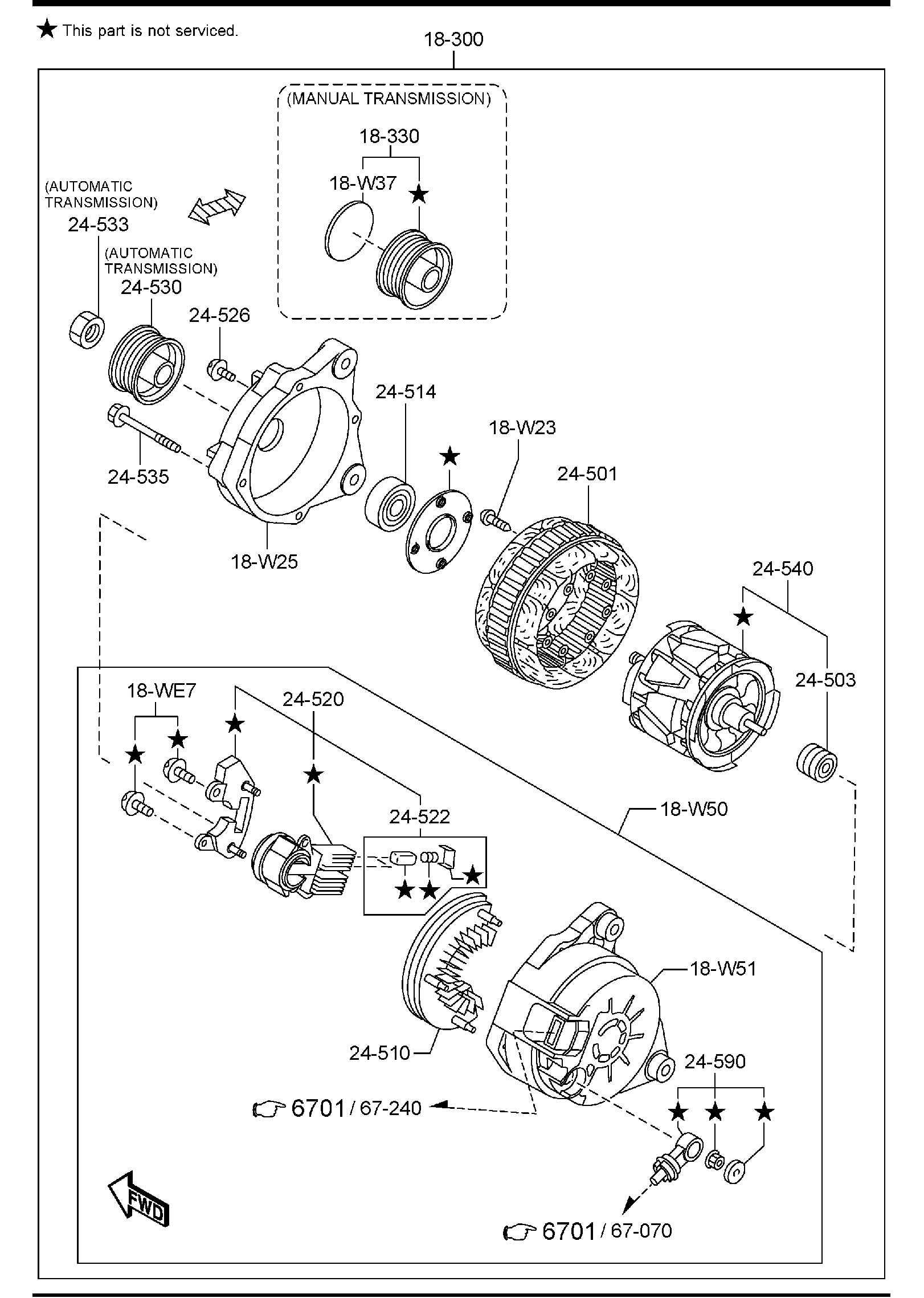 Diagram ALTERNATOR for your 2016 Mazda Mazda3  HATCHBACK SIGNATURE 