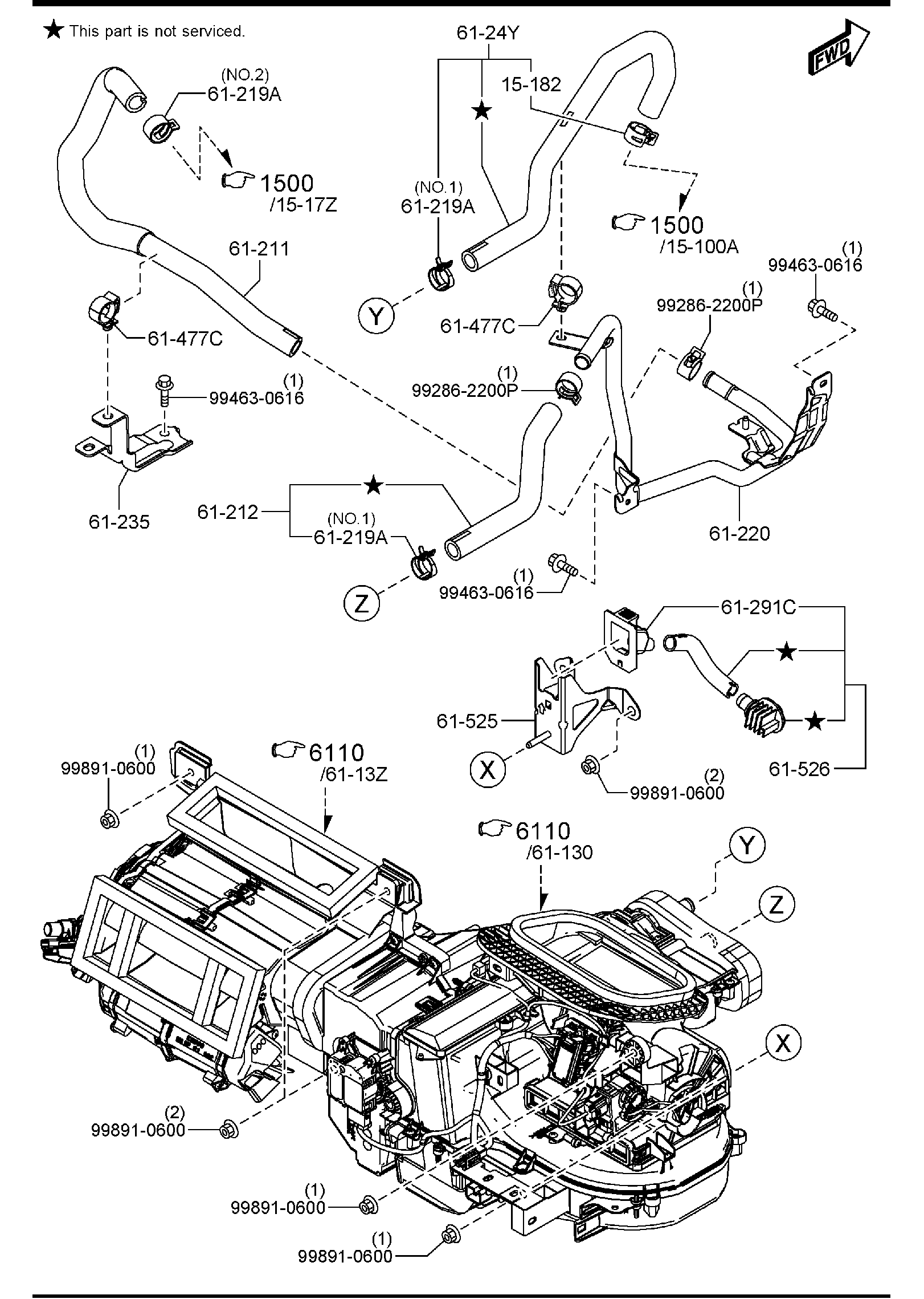 Diagram HEATER for your 2011 Mazda Tribute  HEV GT 