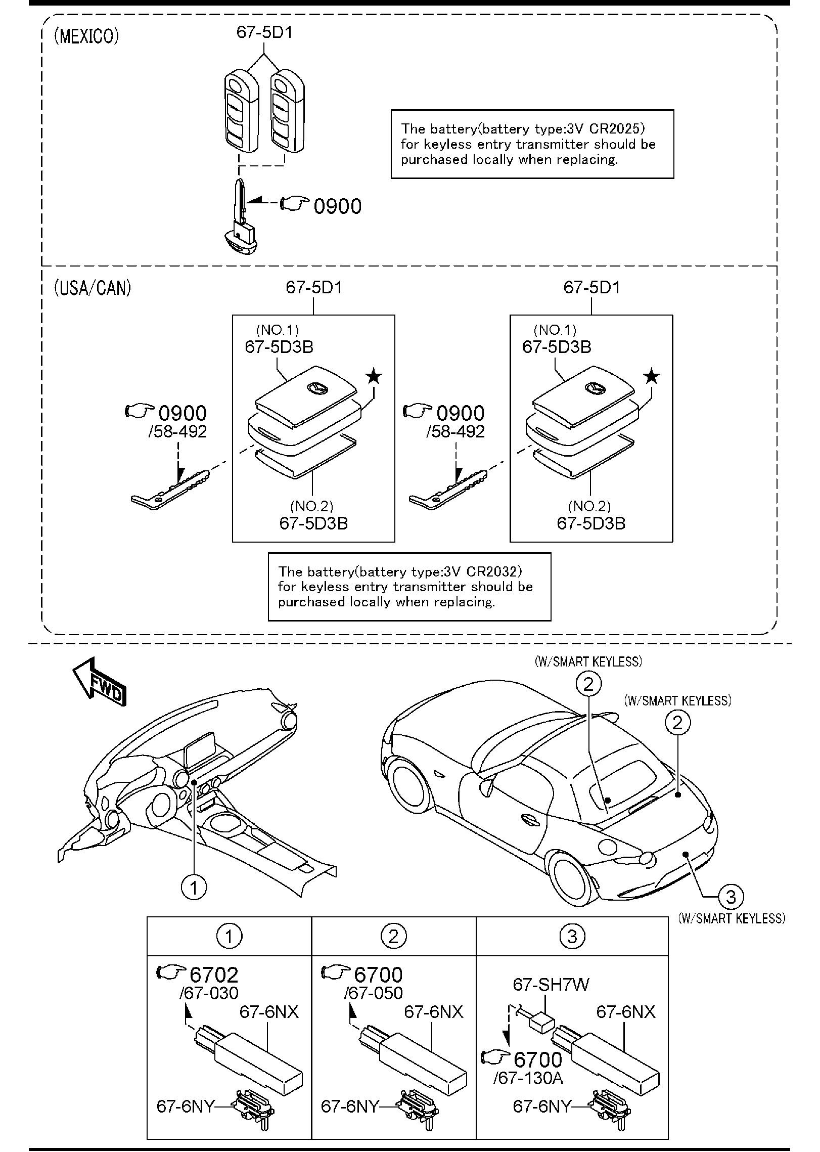 Diagram BODY RELAYS & UNIT for your Mazda