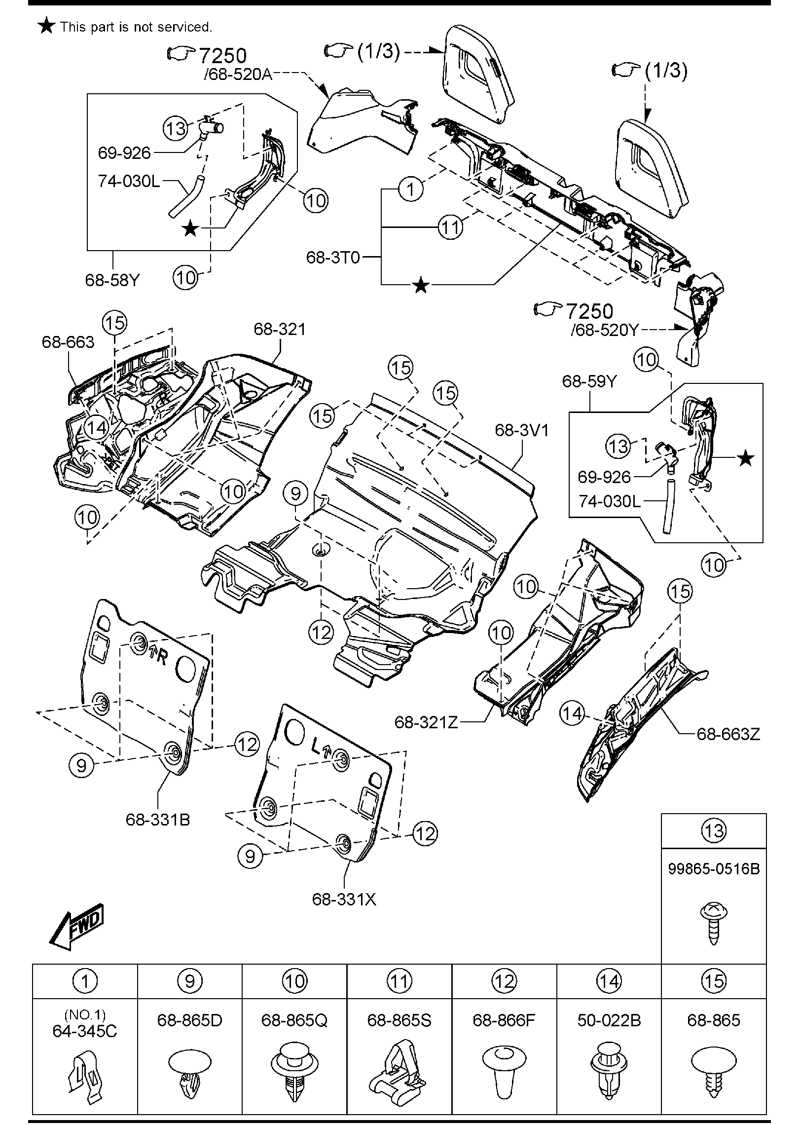 Diagram TRIMS & SCUFF PLATES (W/RETRACTABLE HARD TOP) for your 2005 Mazda MX-5 Miata   