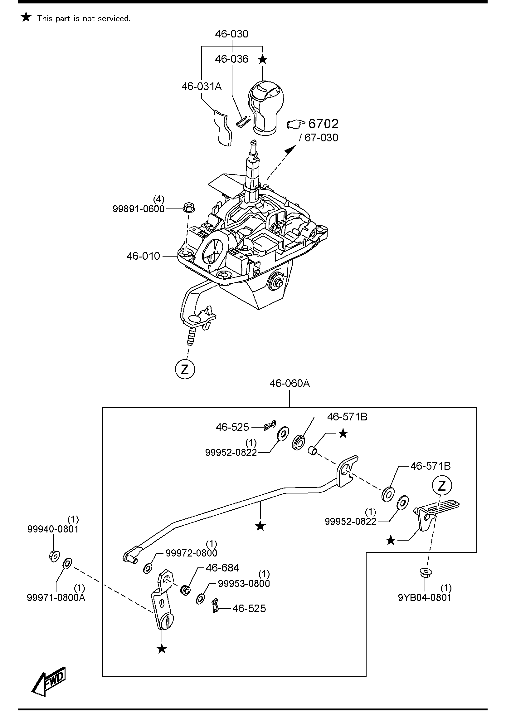 Full size assembly image of CHANGE CONTROL SYSTEM (AT) (1/1)