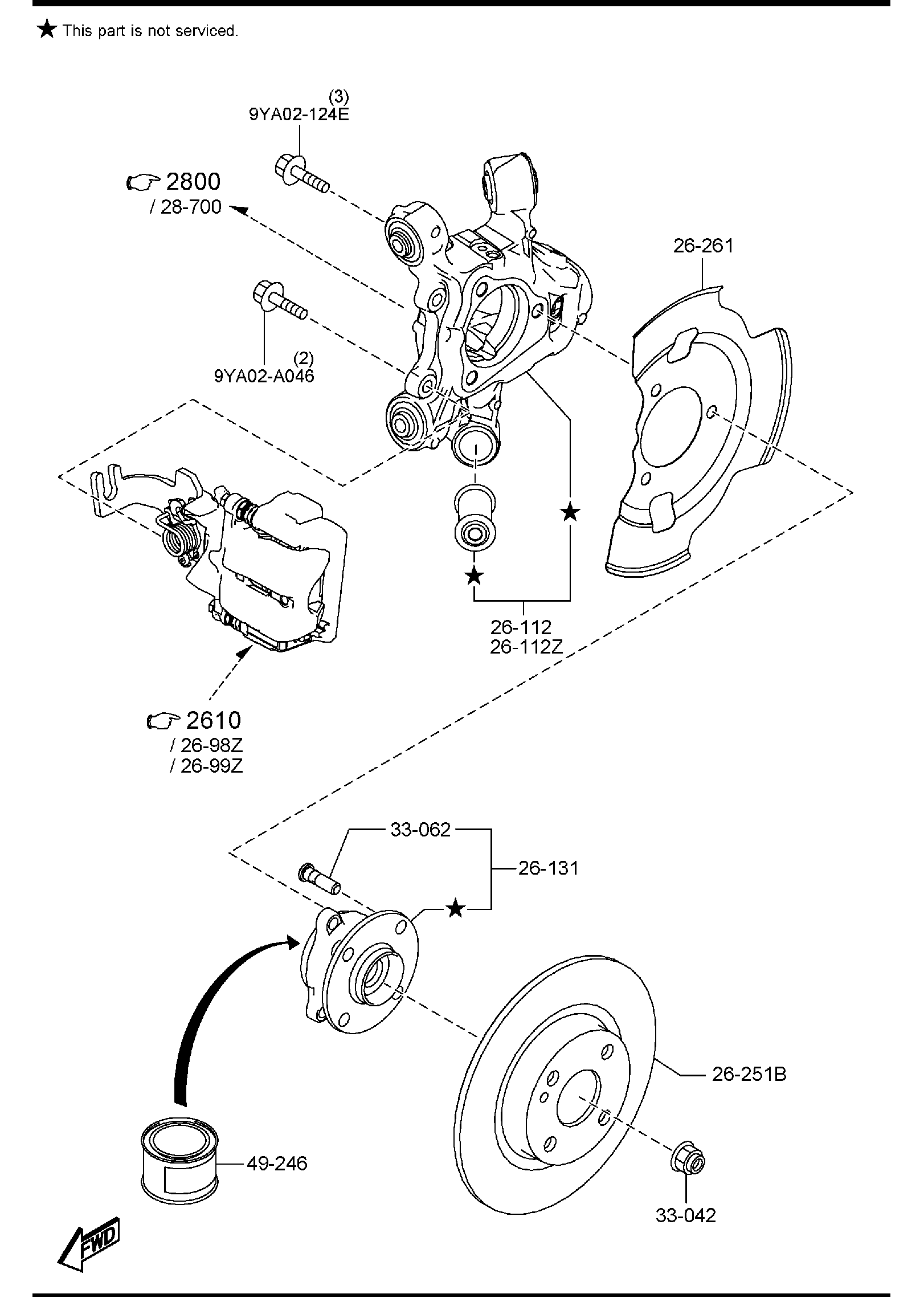 Diagram REAR AXLE for your 2006 Mazda Tribute   