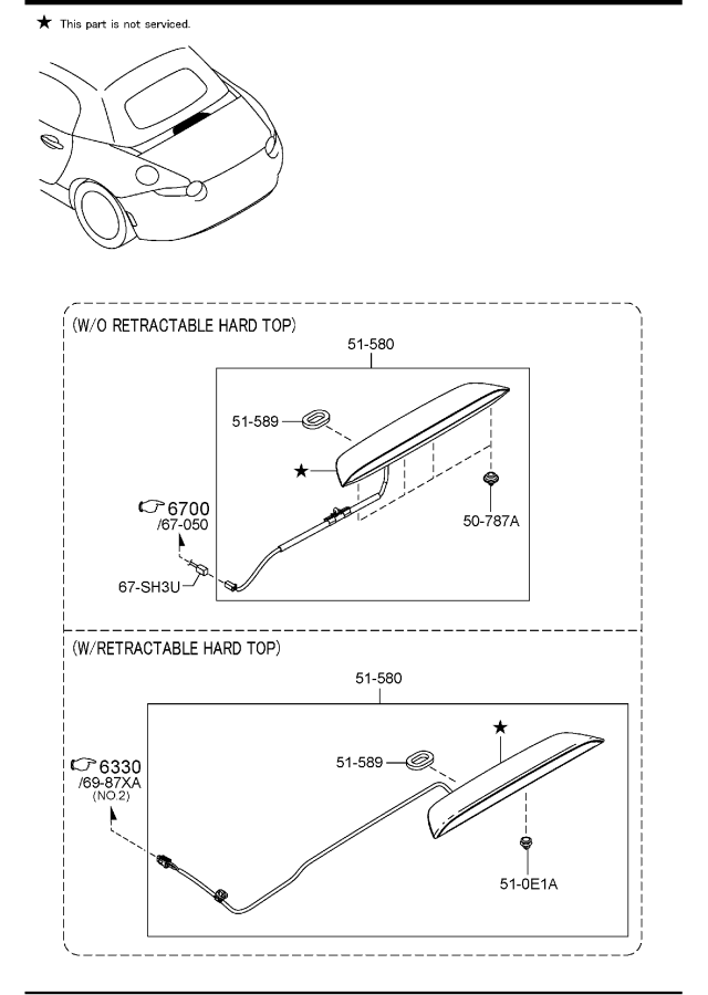 Diagram REAR COMBINATION LAMPS for your Mazda