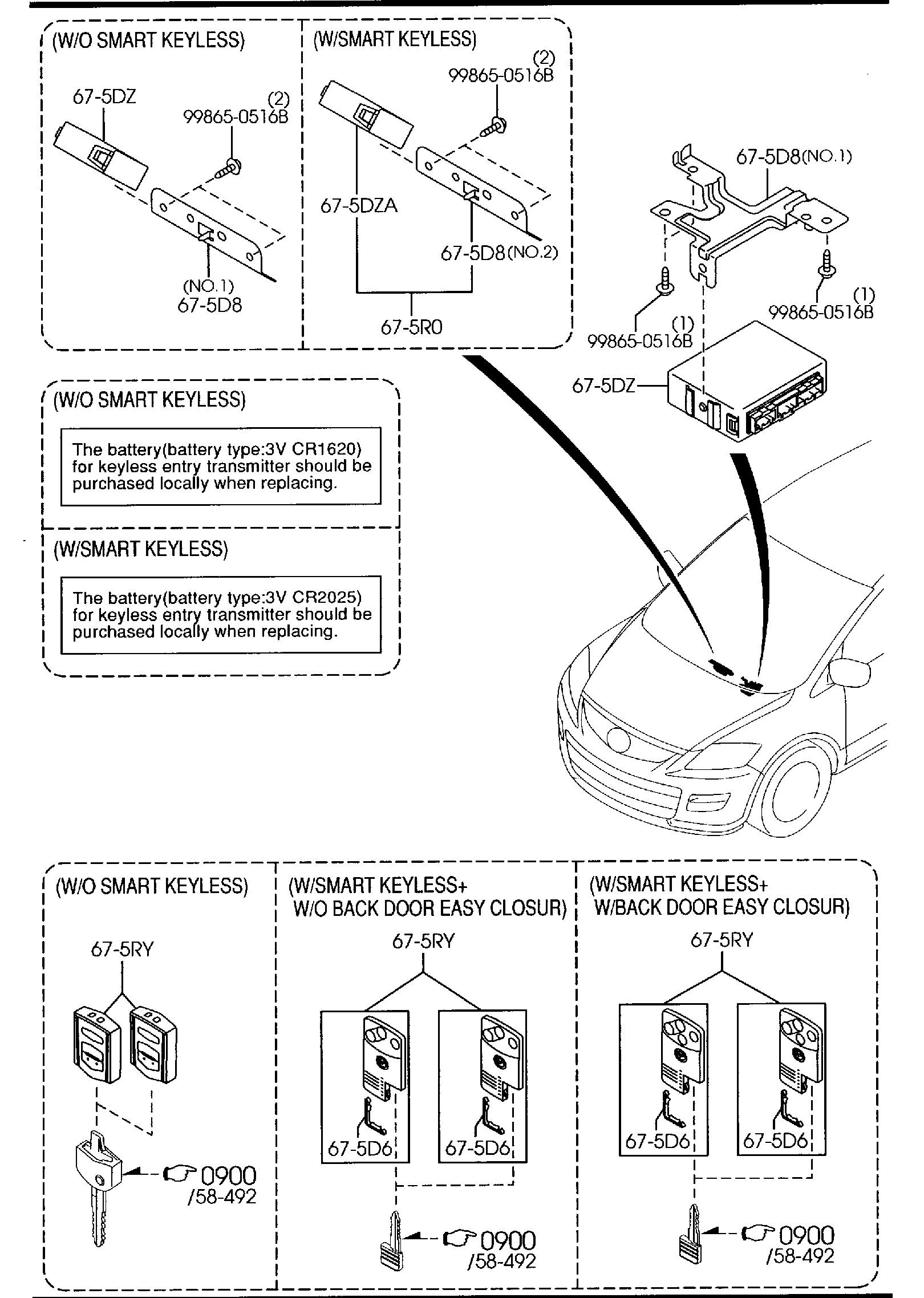 Diagram BODY RELAYS & UNIT for your Mazda