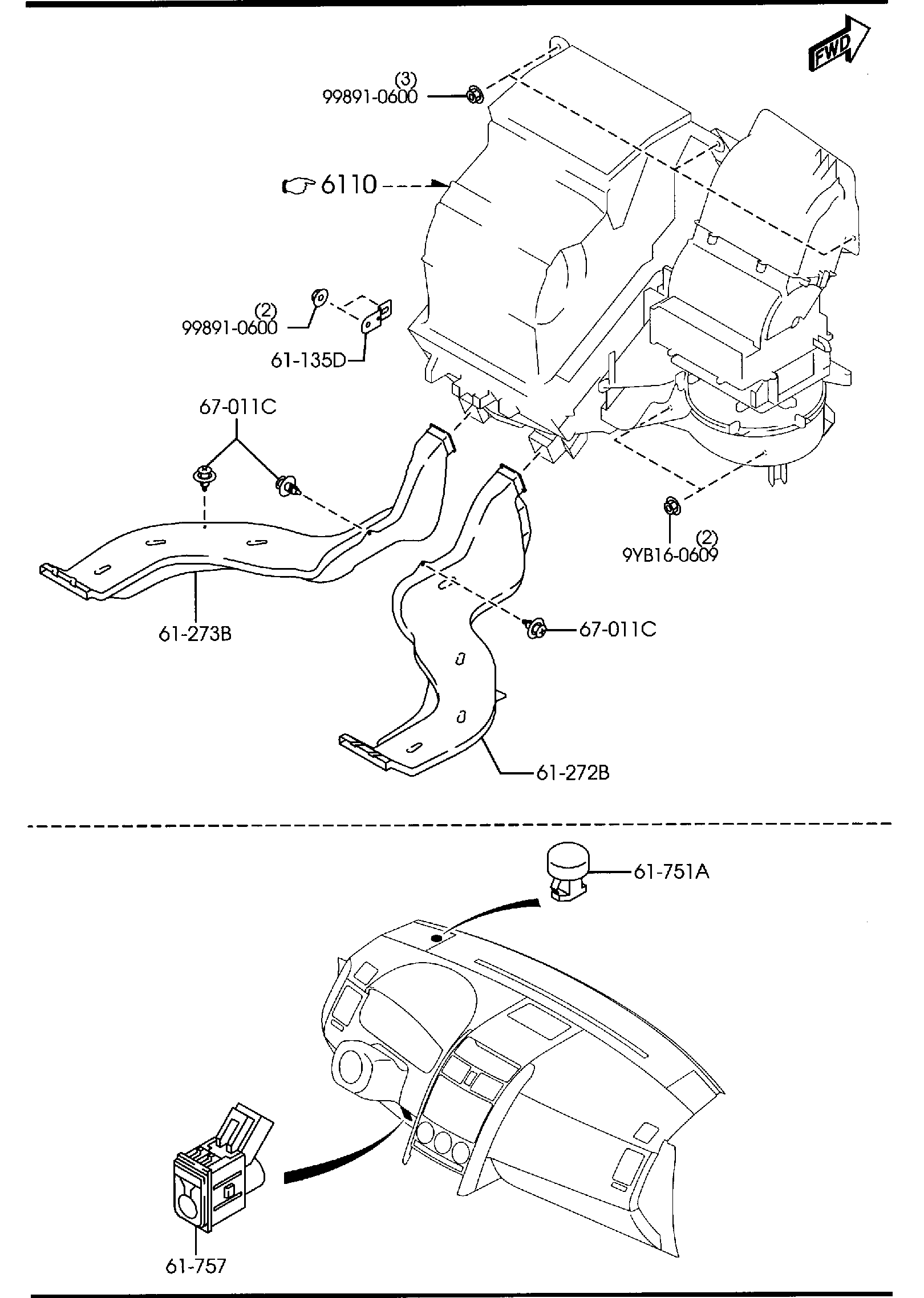 Diagram FRONT HEATER for your 2008 Mazda Mazda5   