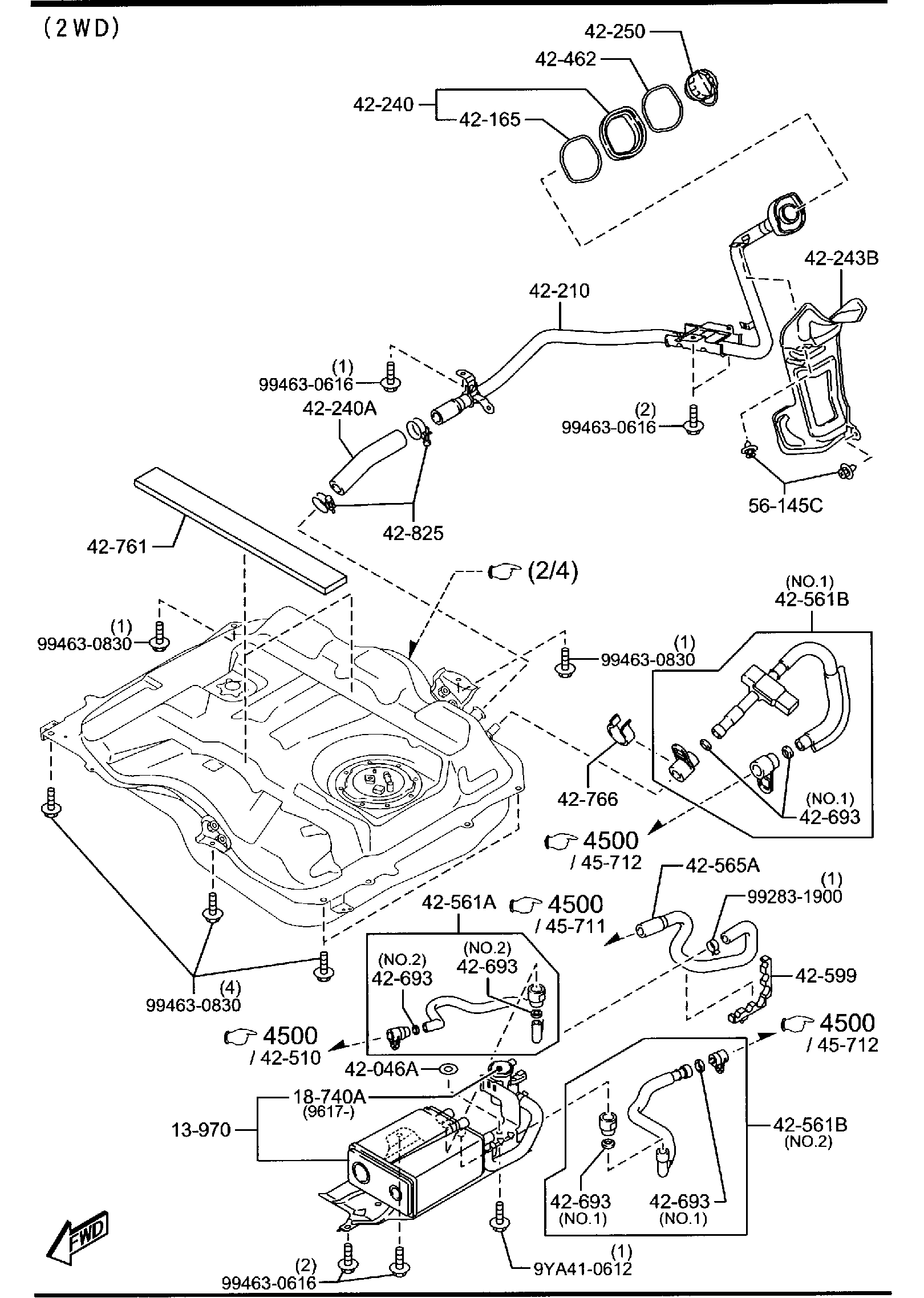 Diagram FUEL TANK for your 2025 Mazda CX-30   