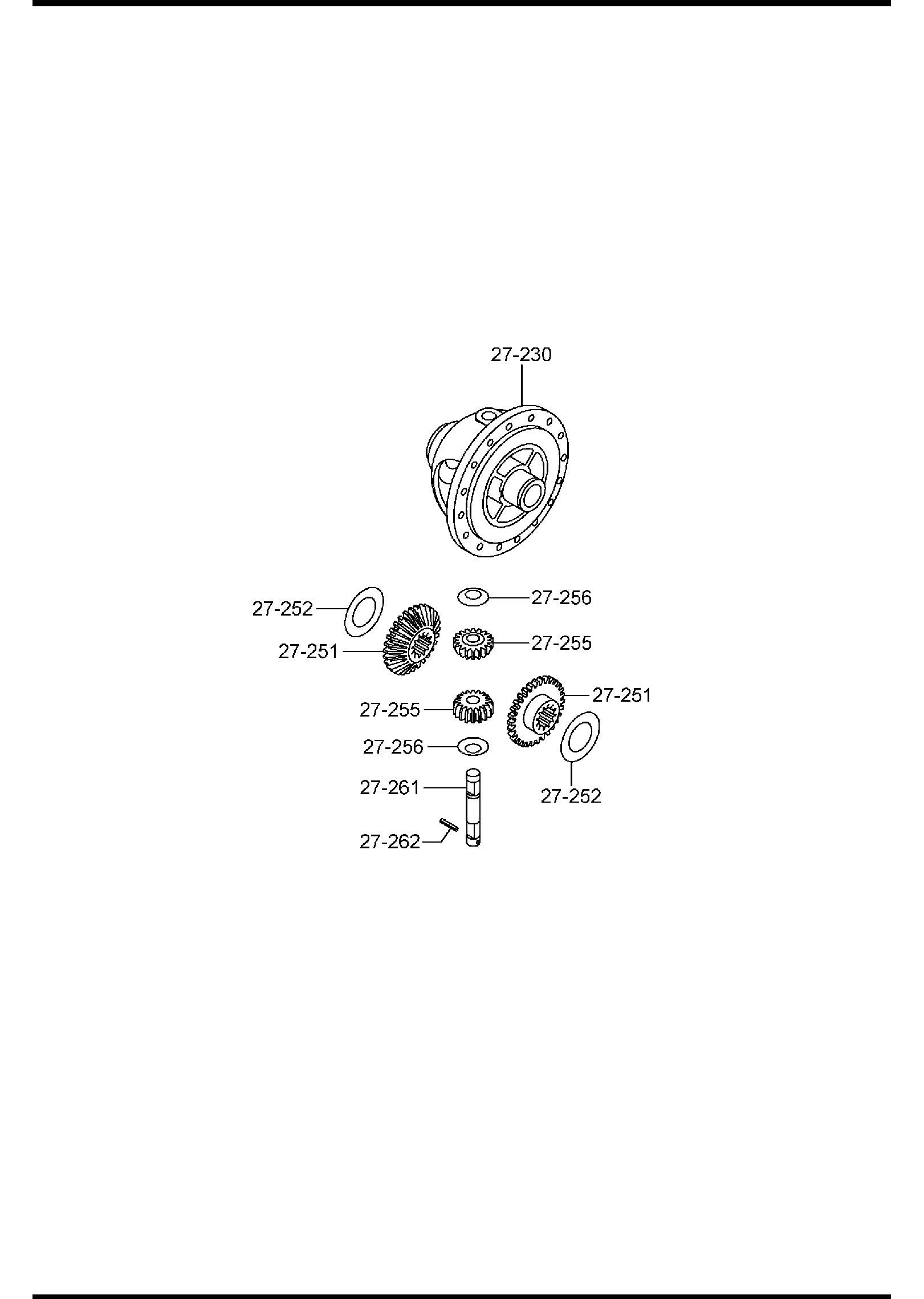 Diagram REAR DIFFERENTIALS (4WD) for your 2013 Mazda MX-5 Miata  Club 