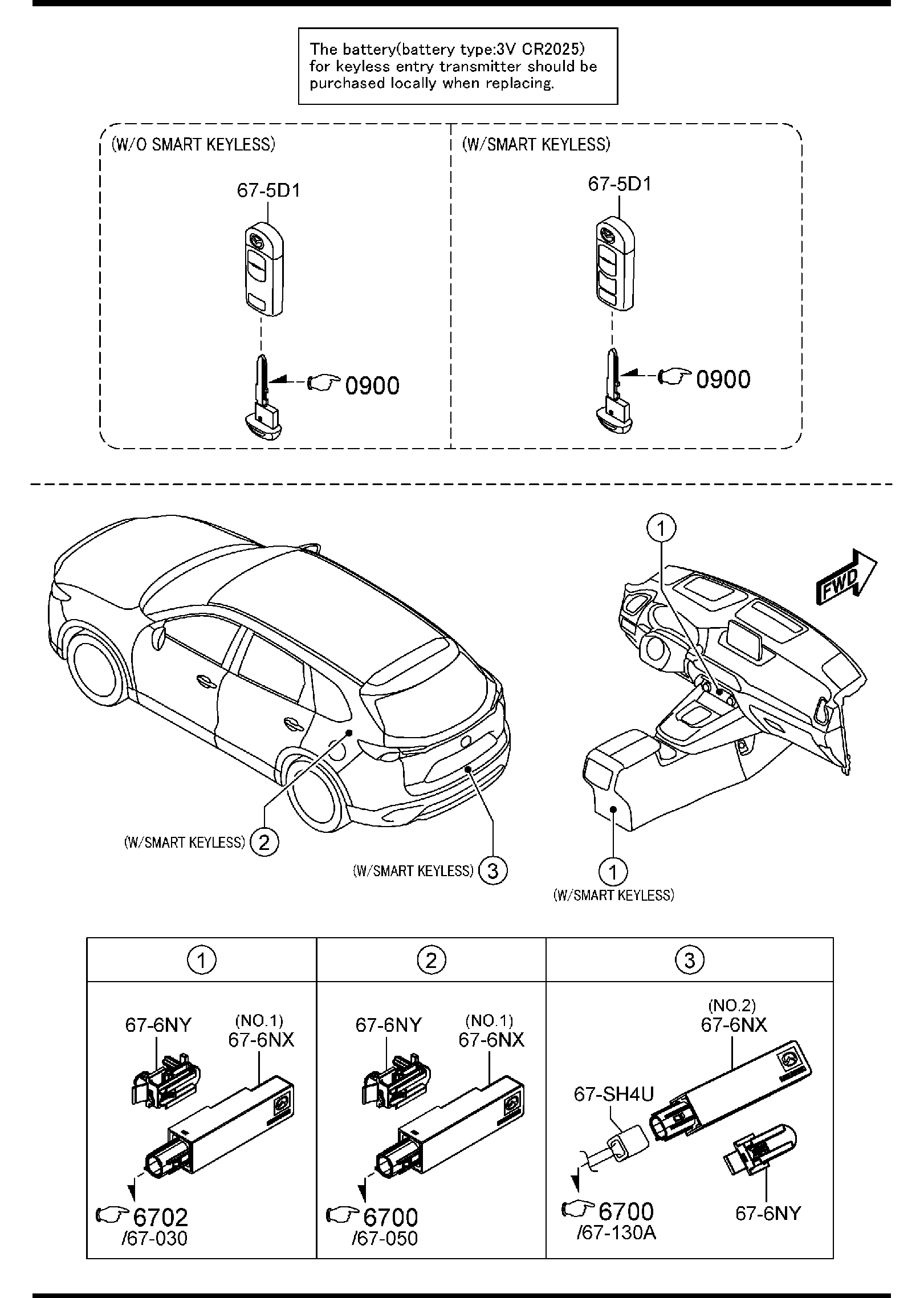 Diagram BODY RELAYS & UNIT for your Mazda