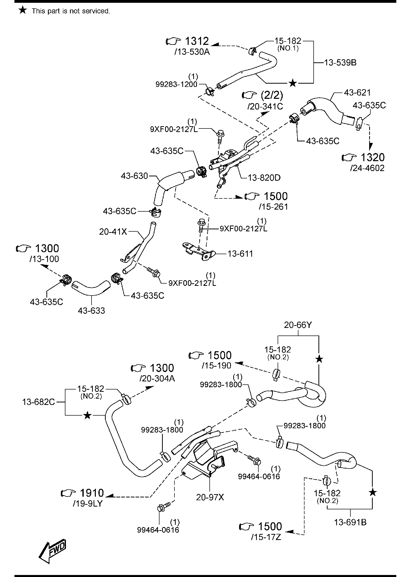 Diagram VACUUM PUMP for your Mazda