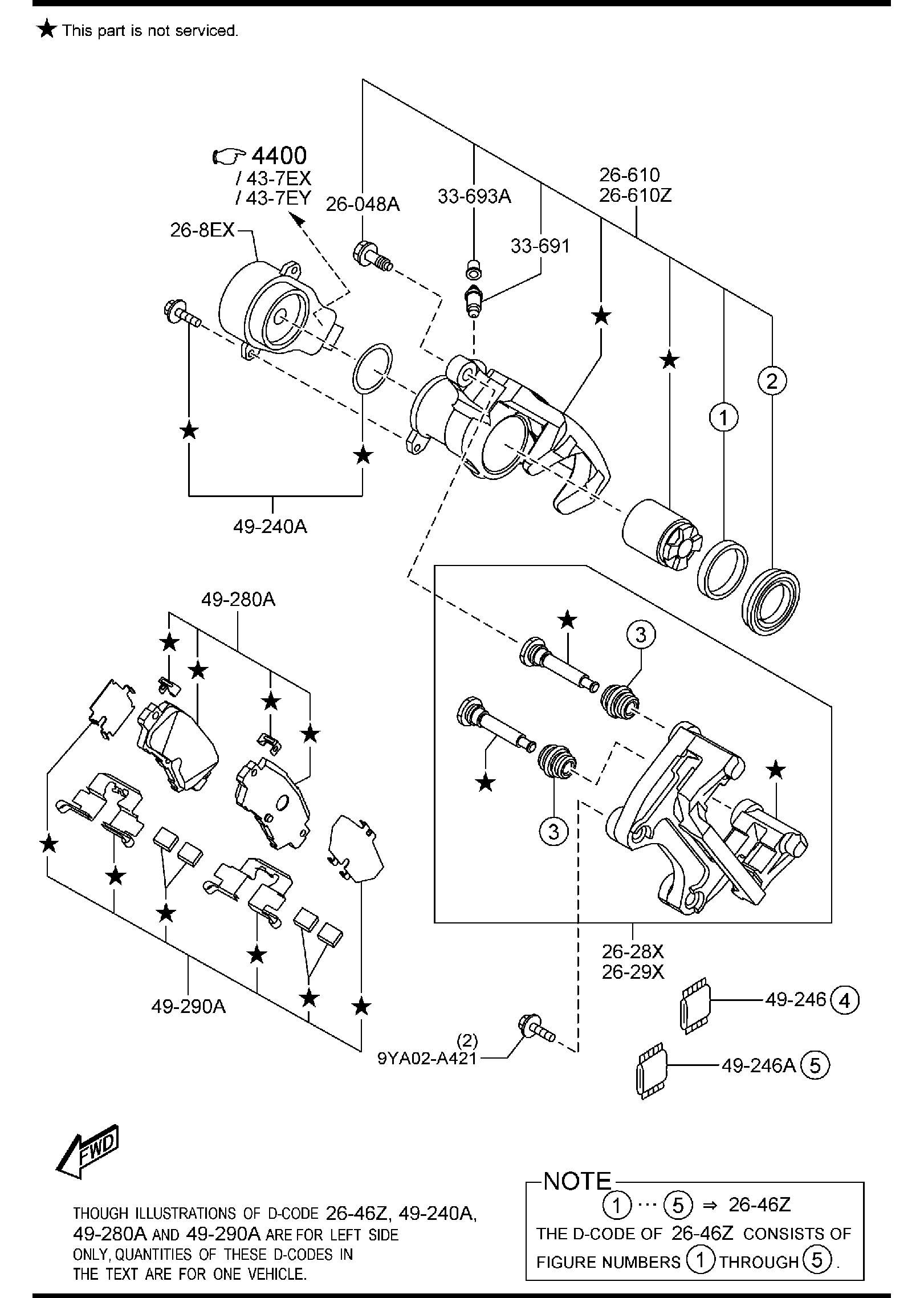 Diagram REAR BRAKE MECHANISMS for your 2018 Mazda CX-5  Sport 