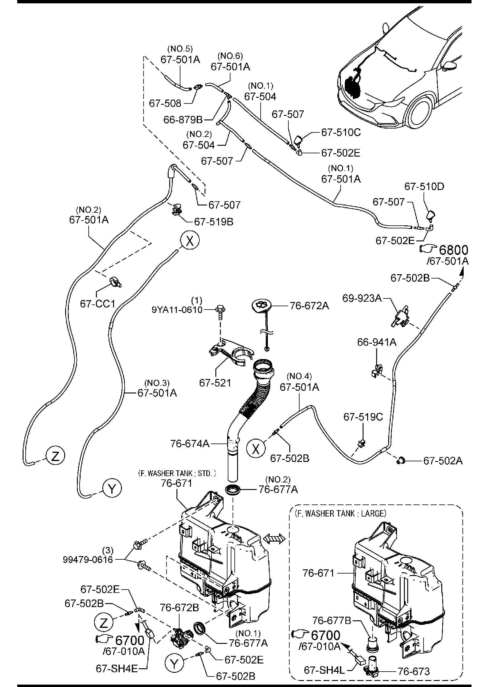Diagram WINDSHIELD WASHER for your 2018 Mazda CX-5   