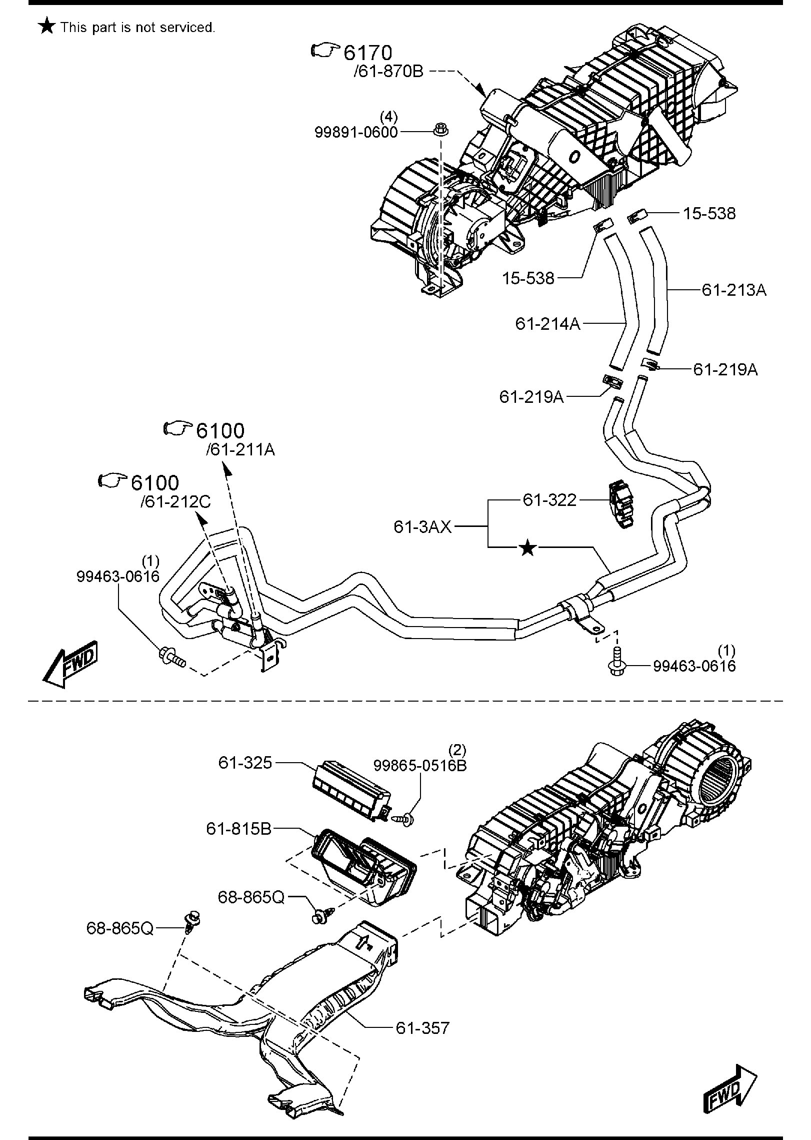 Diagram REAR HEATER for your 1989 Mazda B2200   