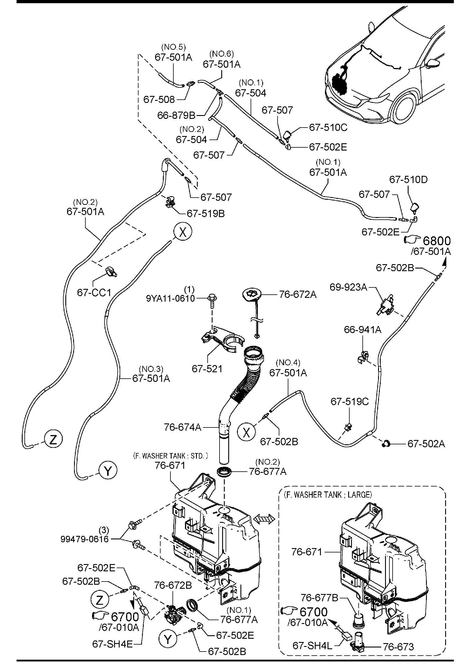 Diagram WINDSHIELD WASHER for your 2018 Mazda CX-5   