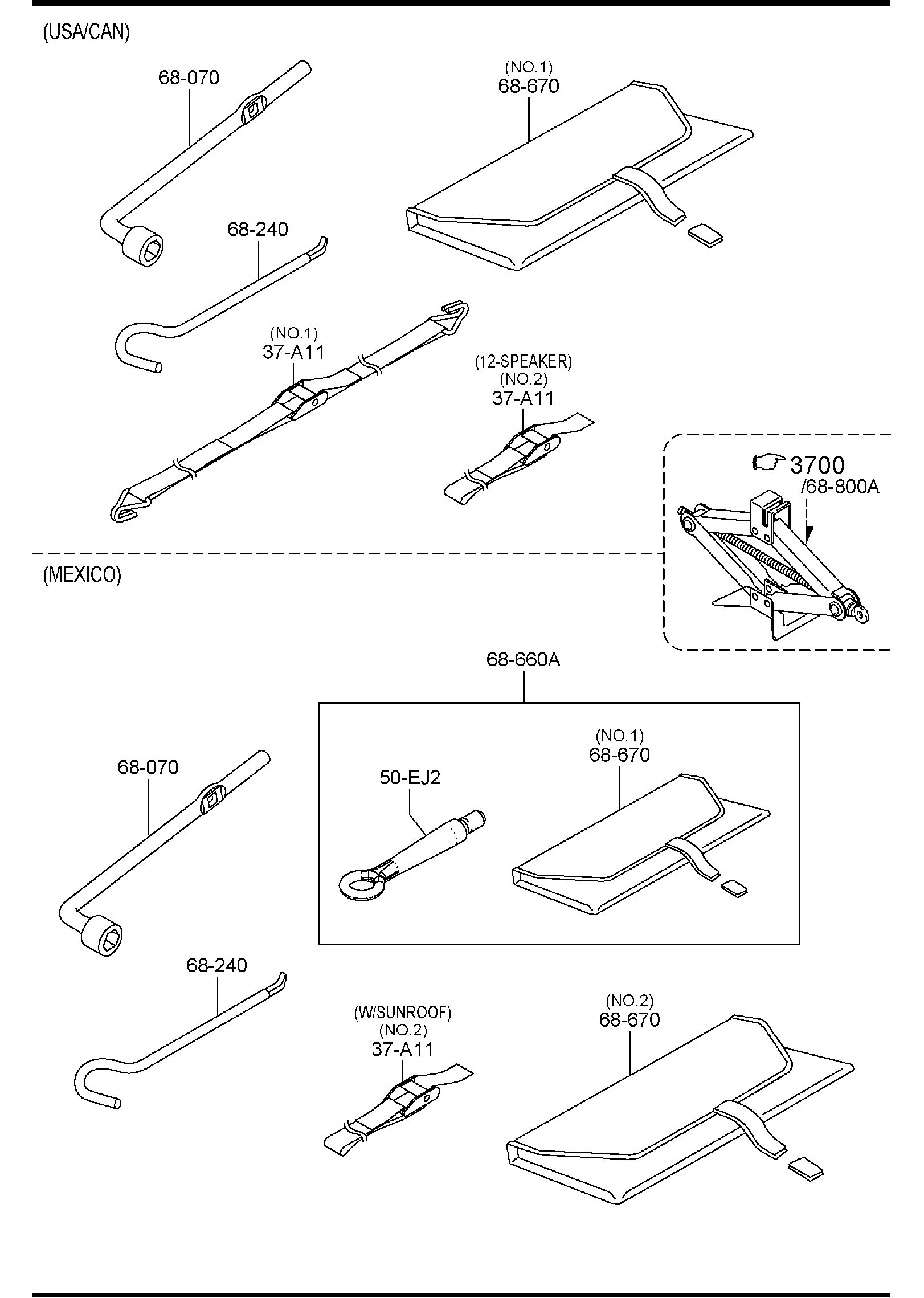 Diagram SERVICE TOOLS for your 2015 Mazda Mazda5   