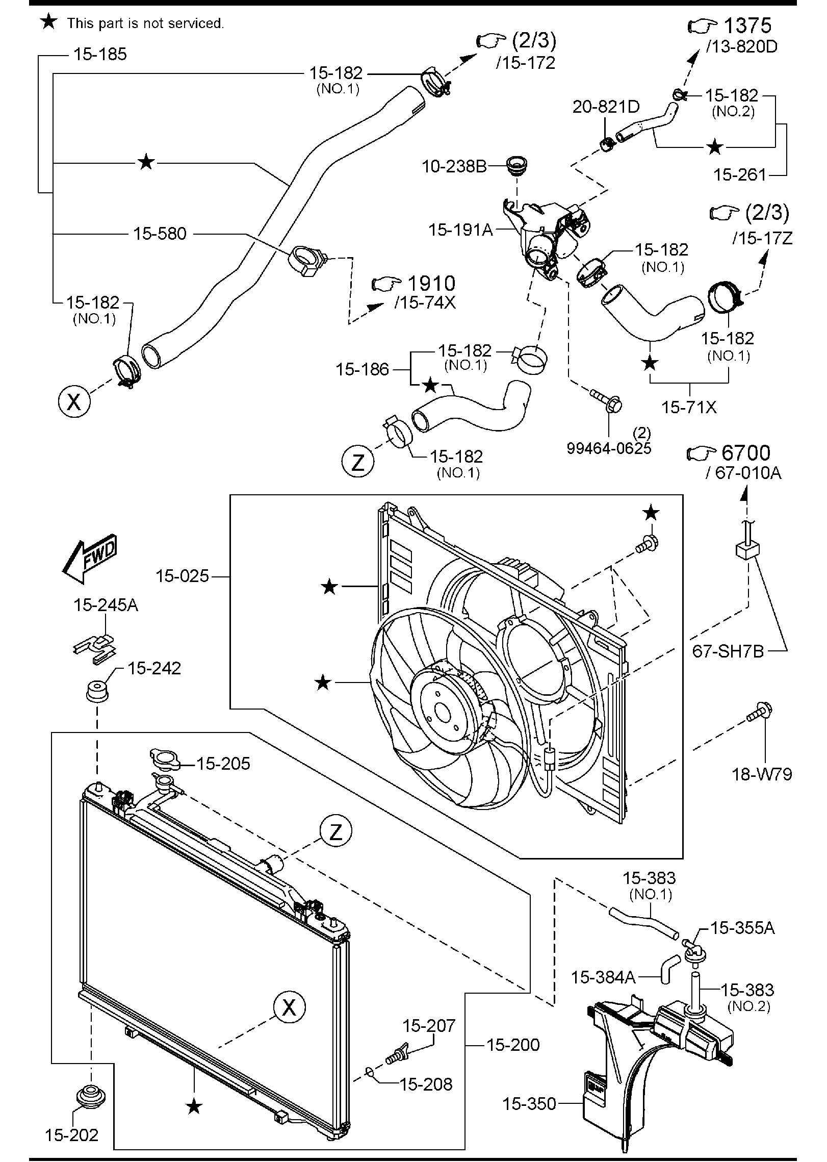 Diagram COOLING SYSTEM for your Mazda CX-9