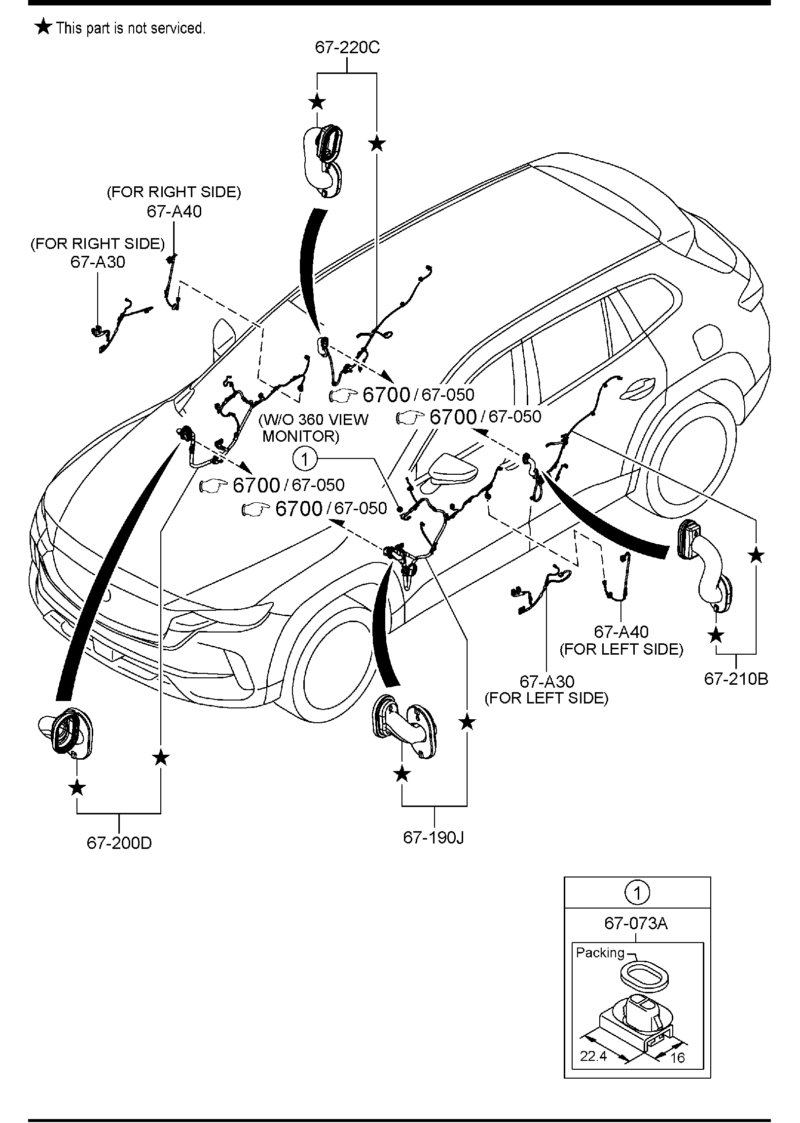 Full size assembly image of DOOR WIRING HARNESSES (1/1)