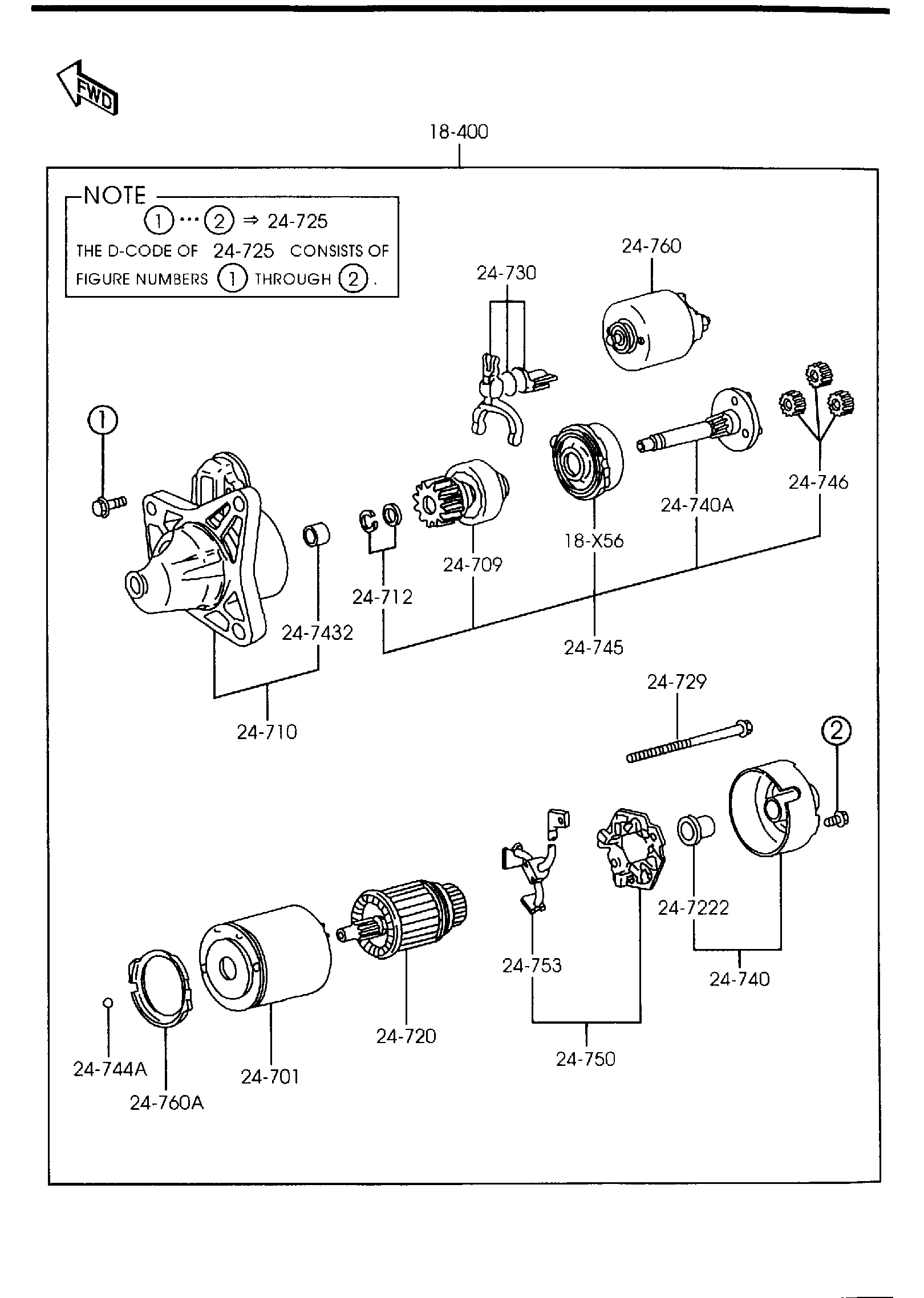 Diagram STARTER (1600CC)(AT) for your 2010 Mazda Mazda5   
